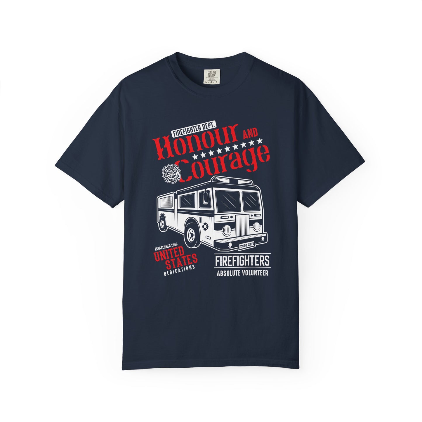 Honor and Courage Firefighter T-shirt, Unisex Shirt, Firefighter Gift, Volunteer Appreciation, Casual Wear, Memorial Gift