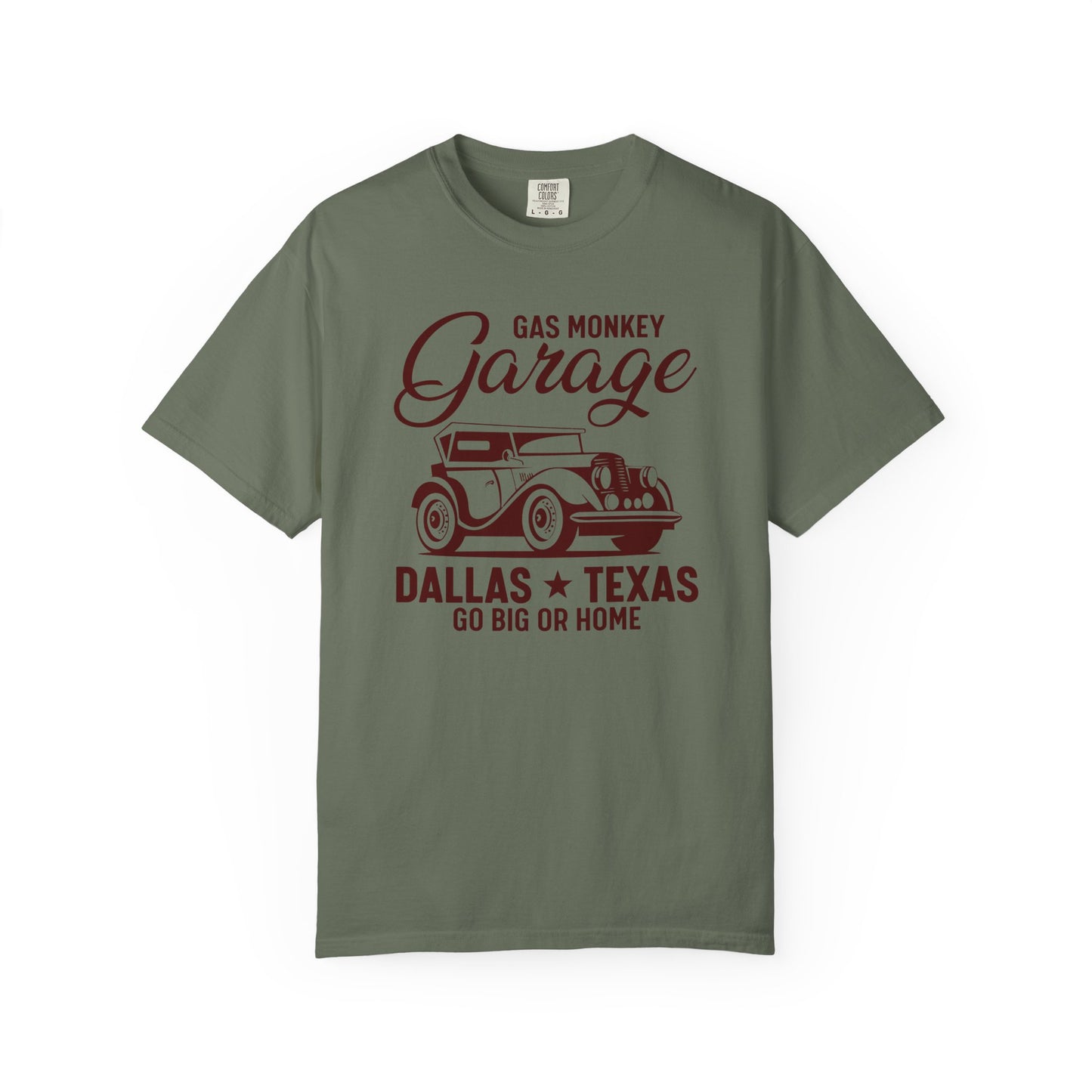 Gas Monkey Garage T-Shirt, Vintage Car Tee, Dallas Texas Shirt, Unisex Casual Wear, Go Big or Home Apparel