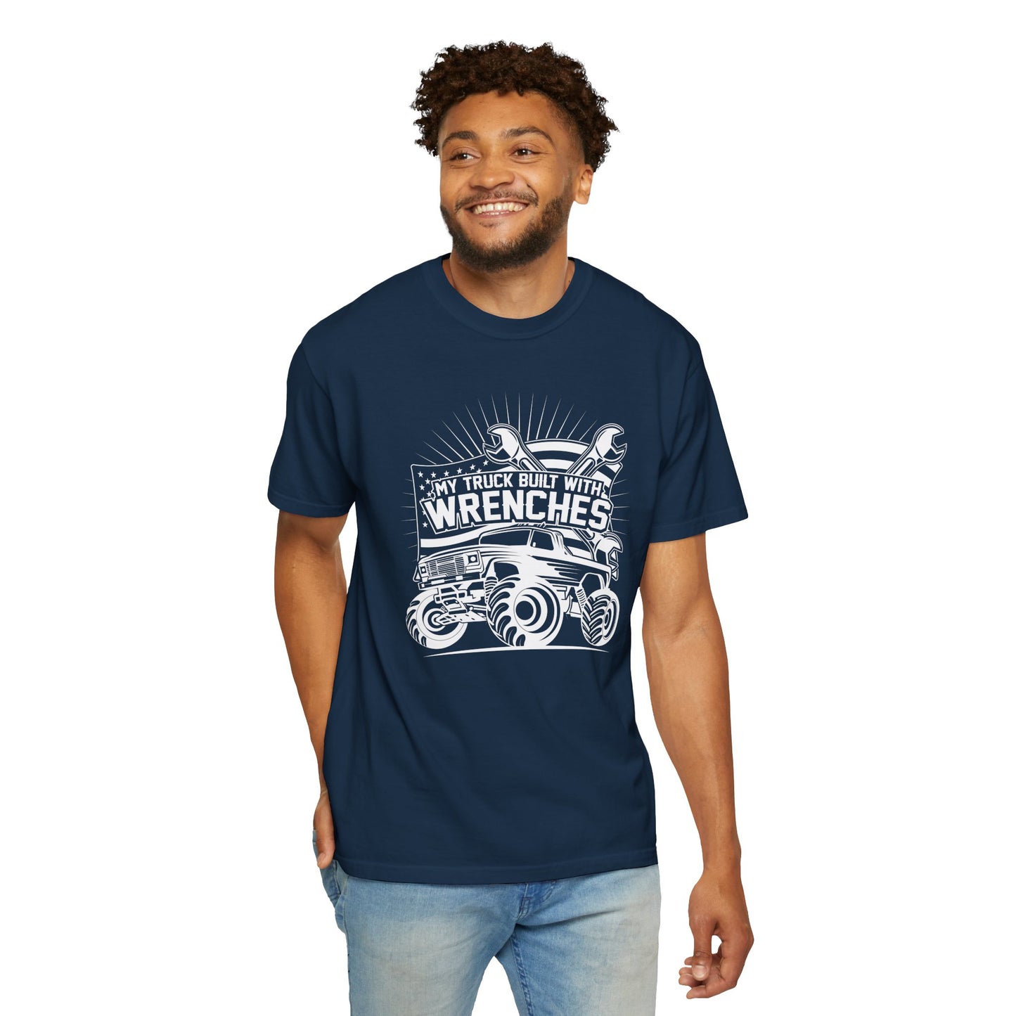 Custom Wrench Graphic T-Shirt, Truck Enthusiast Tee, Gift for Mechanics, Birthday Present, Casual Wear, Unisex Style