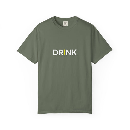 DRINK Minimalist Beer Bottle Tee – Clean Design, Loud Message