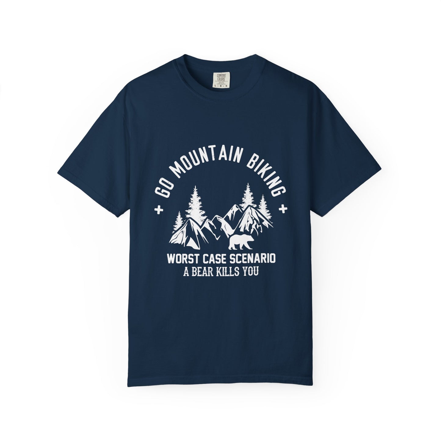 Adventure-Ready Mountain Biking T-Shirt, Outdoors, Gifts for Cyclists, Summer Wear, Nature Enthusiast Apparel, Hiking Shirt