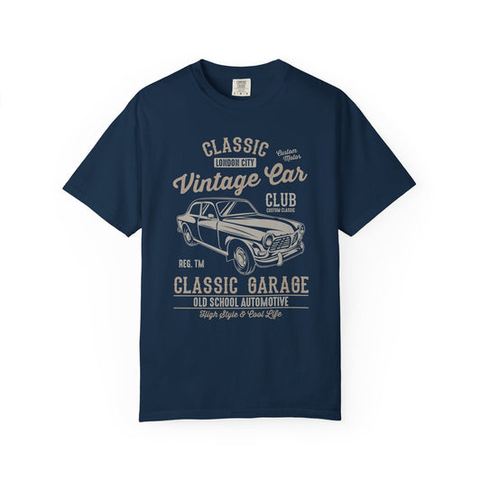 Classic Vintage Car Club T-shirt, Unisex Retro Car Tee, Automotive Gift, Car Lover Apparel, Unique Garage Shirt