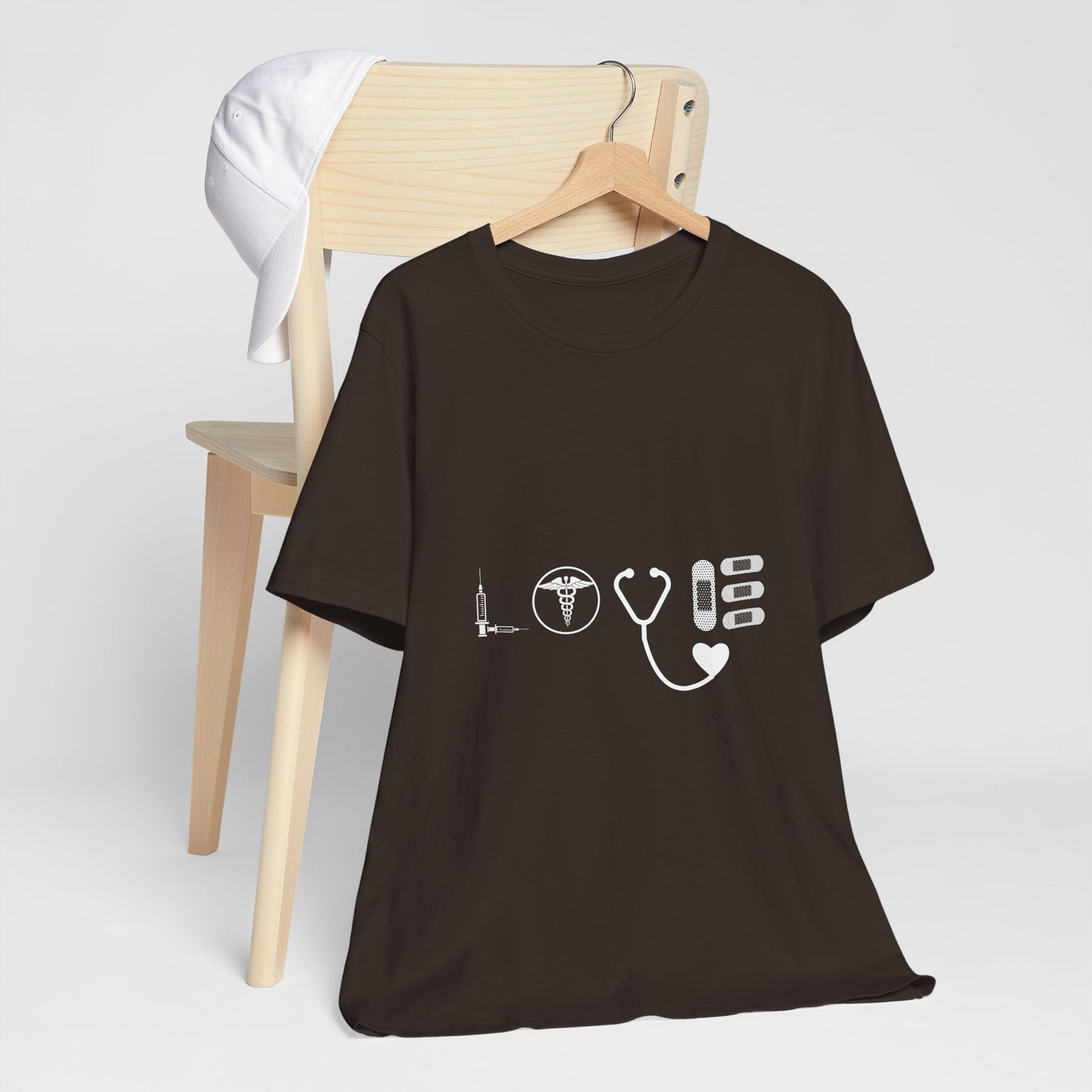 Nurse Medical Icons Shirt – Stethoscope Syringe Healthcare Graphic Tee