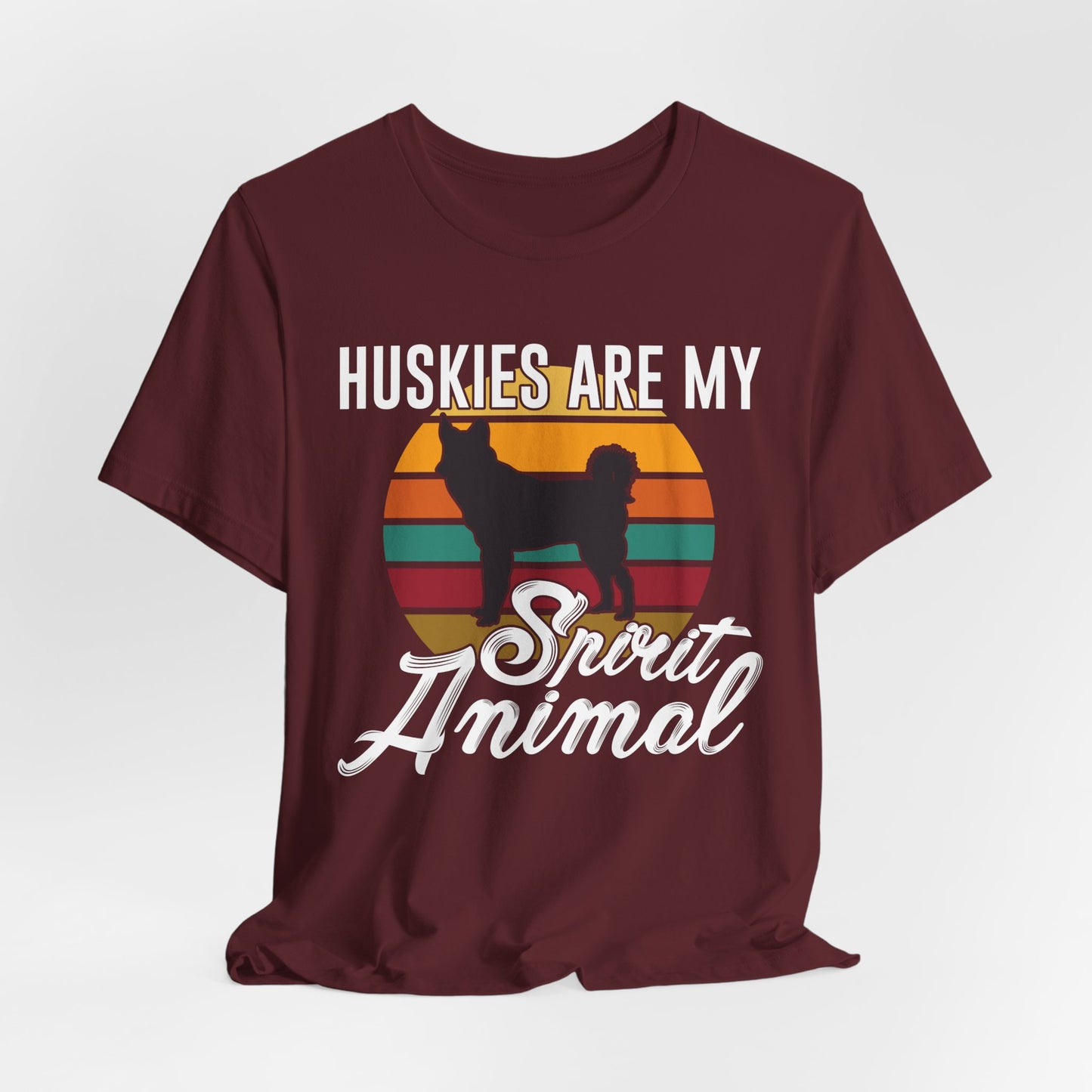 Husky Dog Dad Shirt – Huskies Are My Spirit Animal Tee