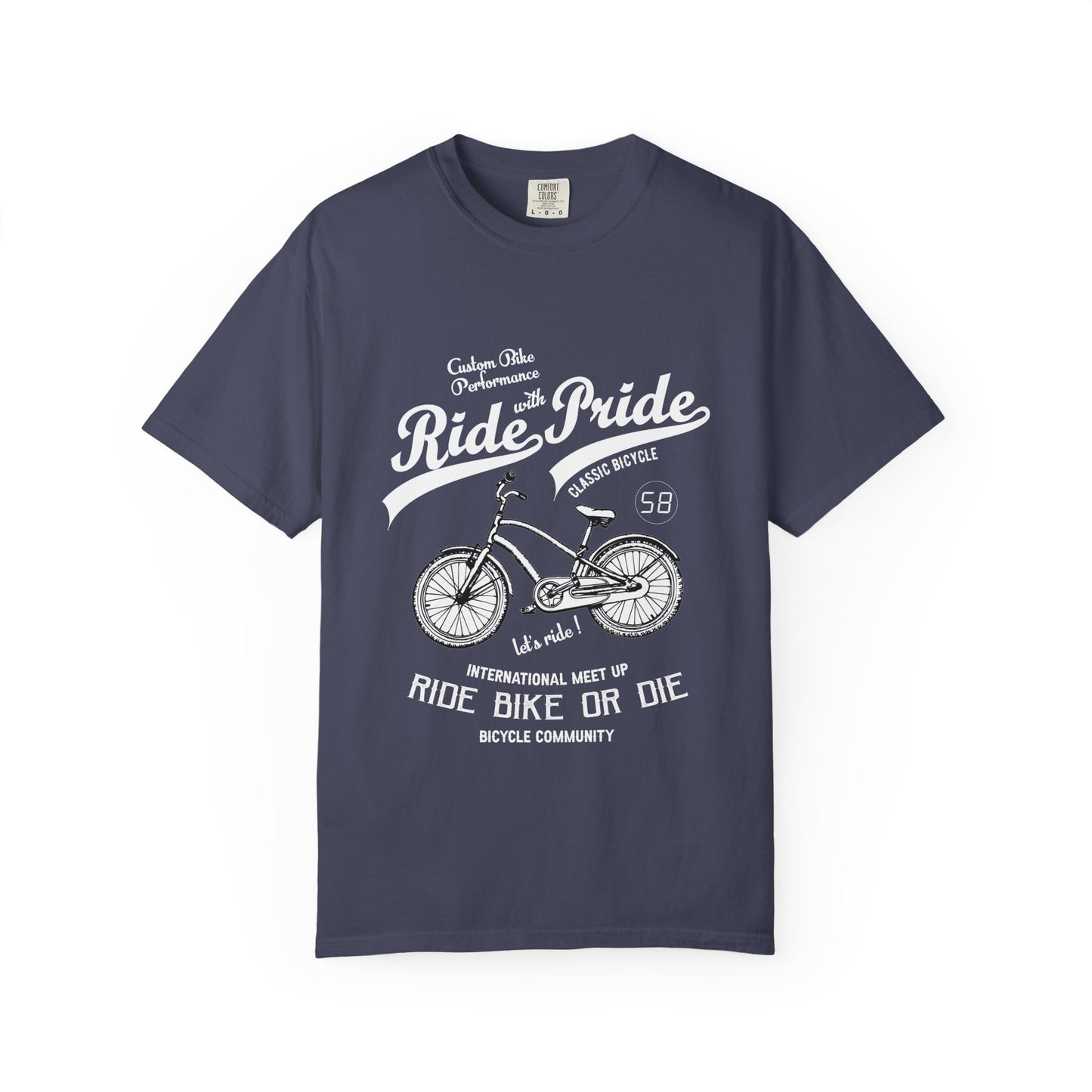 Vintage Bicycle Ride Pride T-shirt, Unisex Casual Tee, Bike Lover Gift, Cycling Club Apparel, Adventure Racer Top, Cool Graphic Shirt