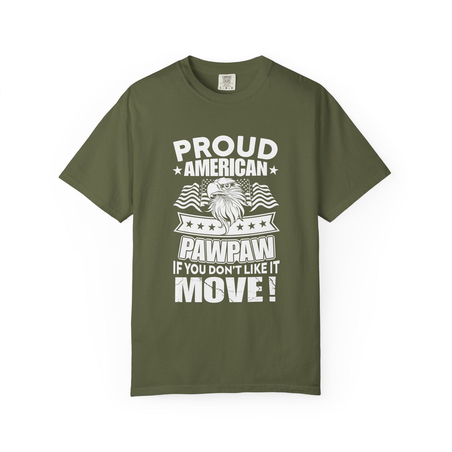 Proud American Pawpaw T-Shirt, Unisex Patriotic Tee, Father's Day Gift, Casual Summer Wear, Independence Day Apparel, Gift for Dad