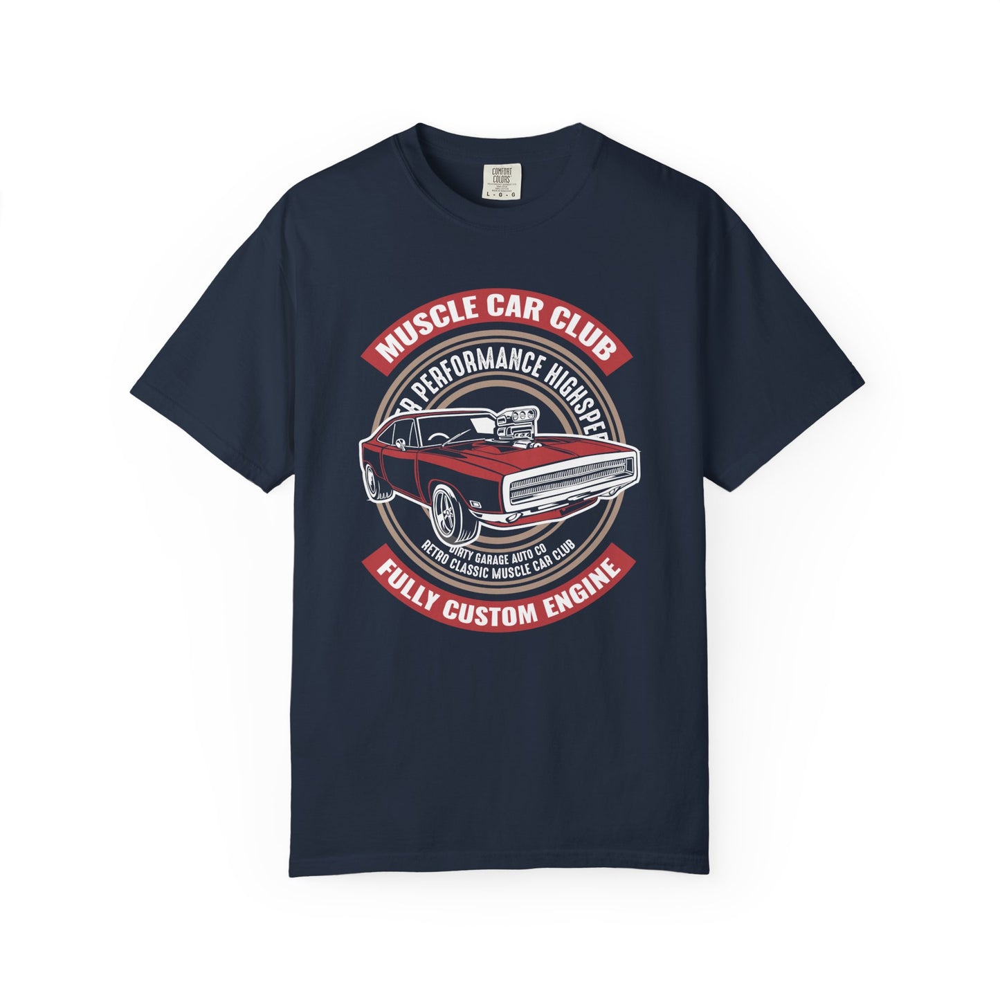 Muscle Car Club T-Shirt | Vintage Car Lover Tee, Gift for Car Enthusiasts, Father's Day, Custom Engine Design, Automotive Apparel