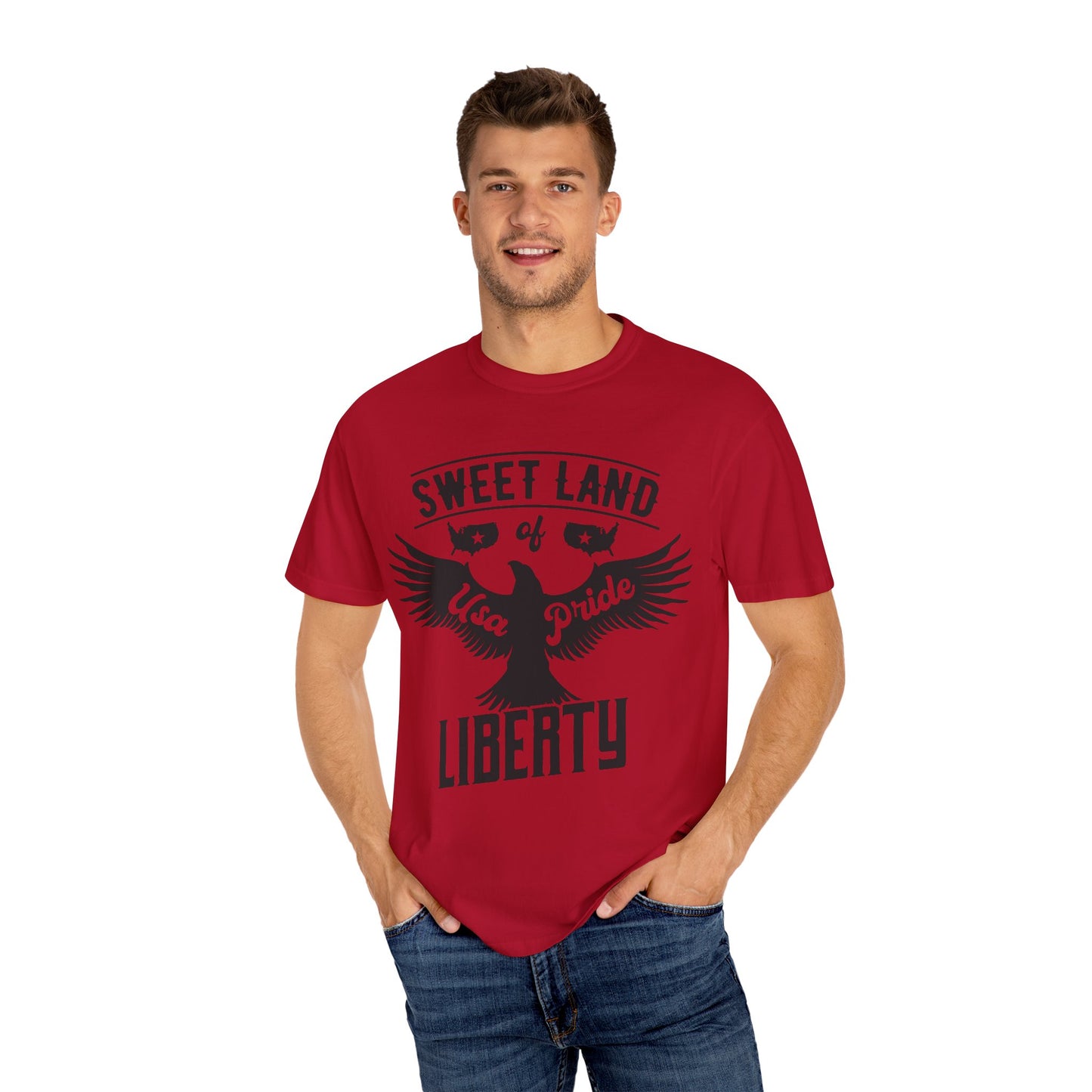Sweet Land of Liberty Shirt – USA Pride Eagle Graphic Tee for True Patriots