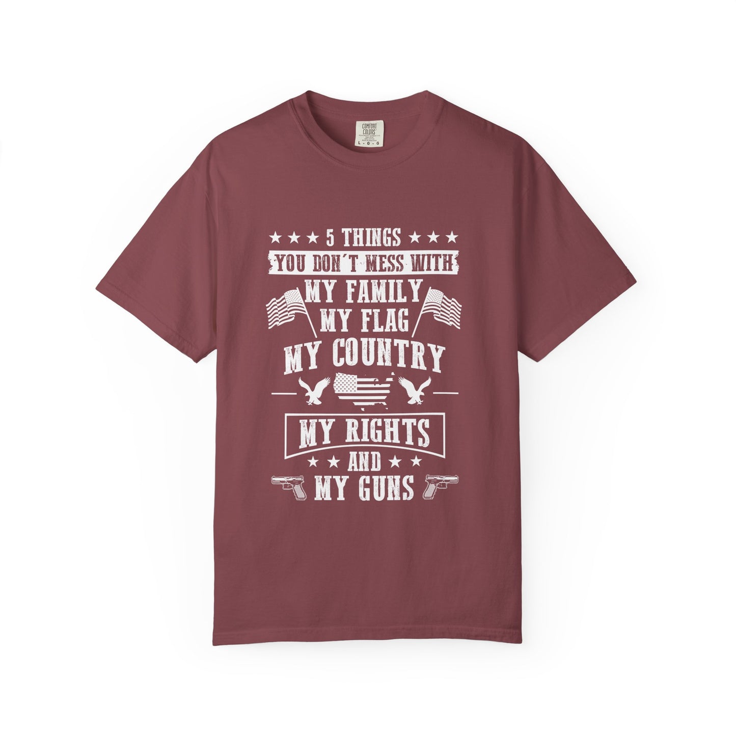 Patriotic Unisex T-Shirt, Family Rights Shirt, Gun Rights Tee, Independence Day Gift, 4th of July Apparel, American Flag Shirt
