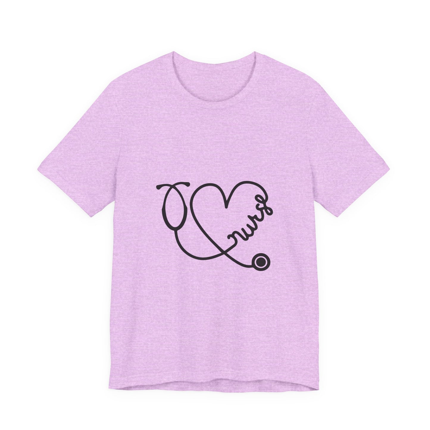 Nurse Heart Stethoscope T-Shirt — Cute Medical Gift Tee for Nurses
