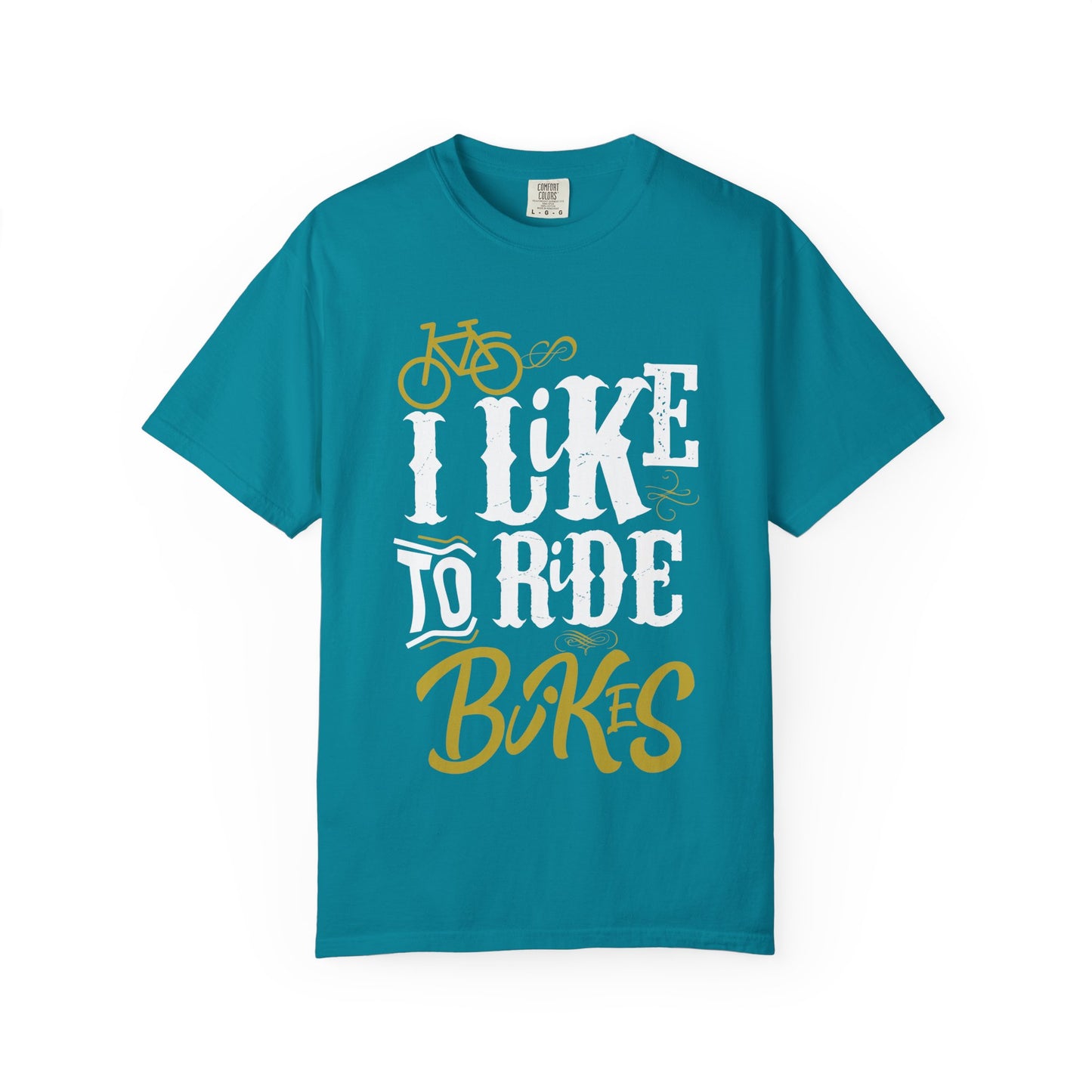 Biker's Delight Garment-Dyed T-Shirt, Perfect for Cycling Enthusiasts, Bike Lovers, Gifts for Riders, Casual Wear, Outdoor Adventures