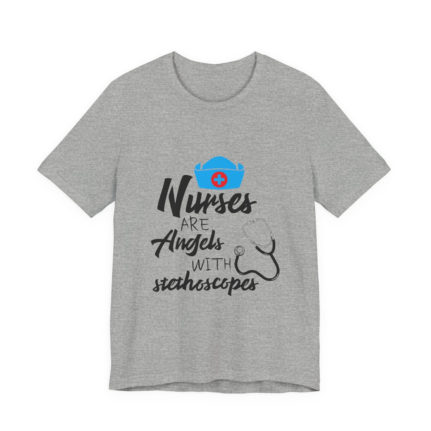 Nurses Are Angels with Stethoscopes Shirt – Nurse Appreciation Graphic Tee