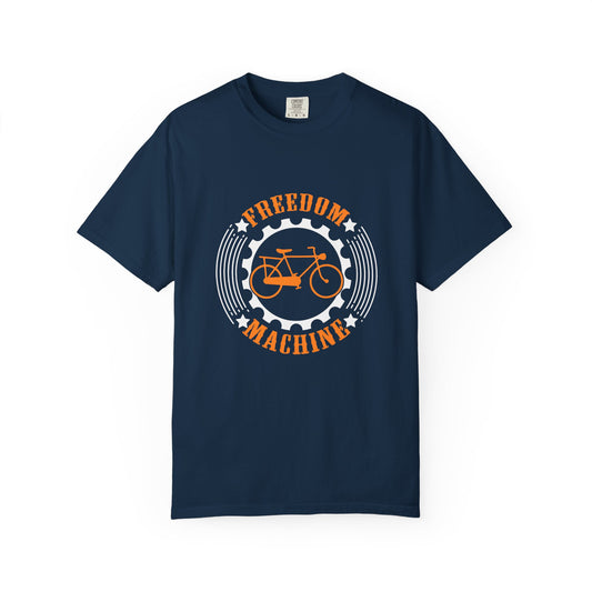 Freedom Machine T-Shirt, Unisex Cycling Shirt, Vintage Bike Tee, Casual Everyday Wear, Gift for Bikers, Outdoor Enthusiasts