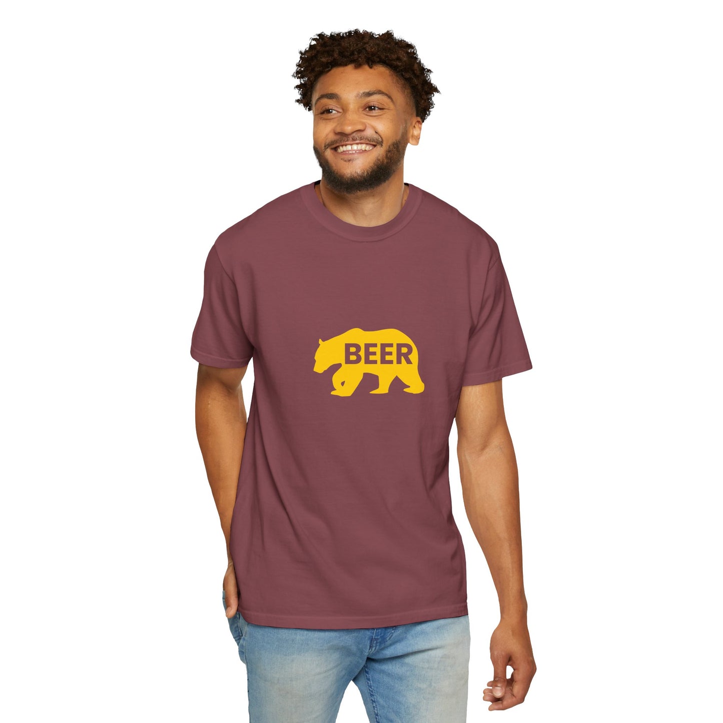 Beer Bear T-Shirt – Minimal Bold Statement
