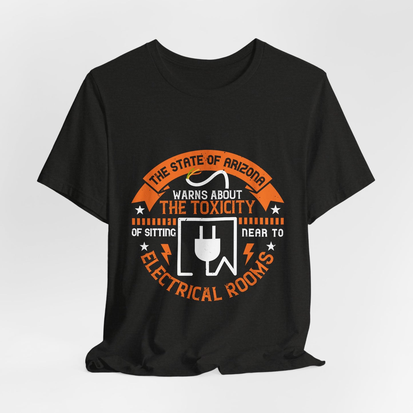 Funny Electrician Shirt – Toxicity Warning Electrical Room Humor T-Shirt