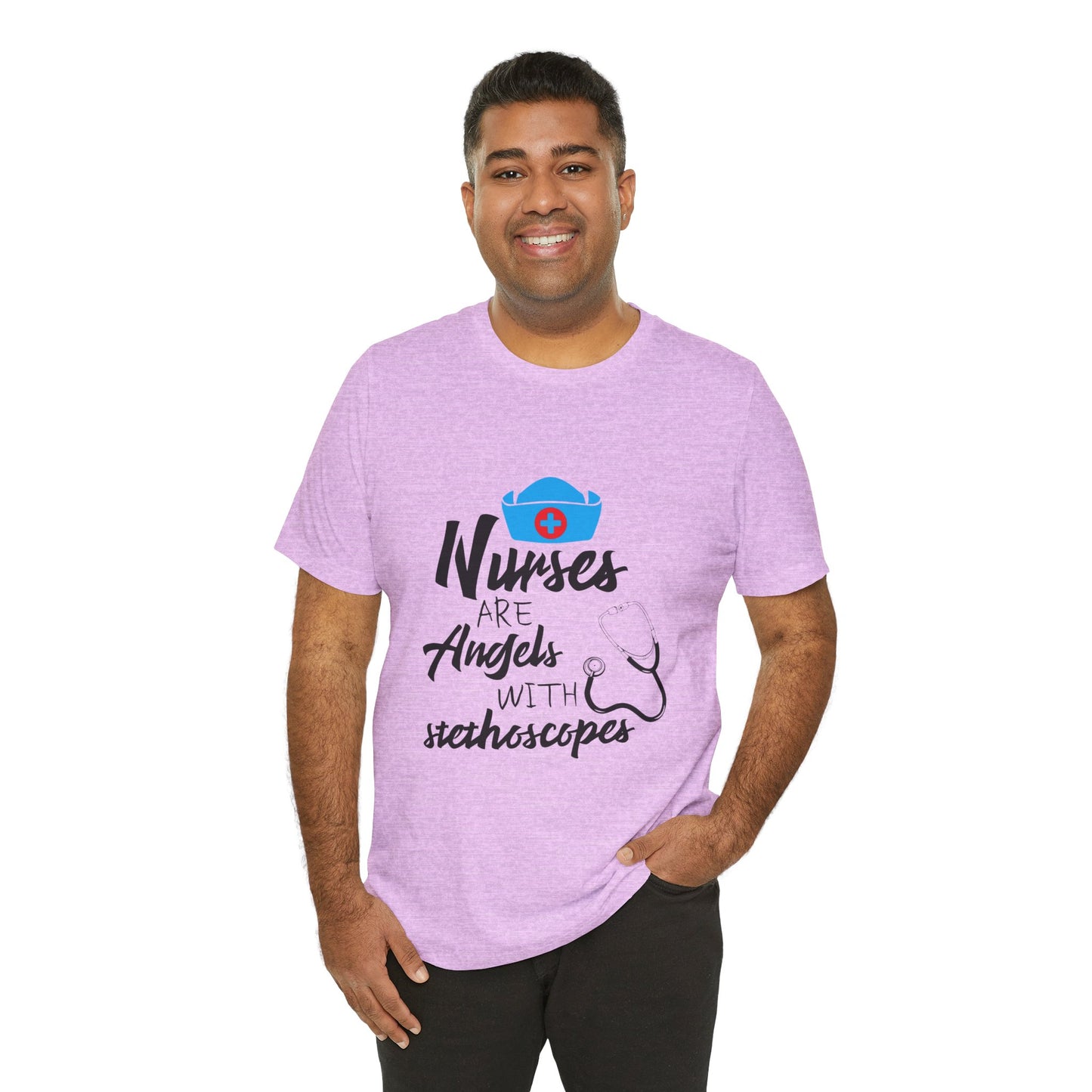 Nurses Are Angels with Stethoscopes Shirt – Nurse Appreciation Graphic Tee