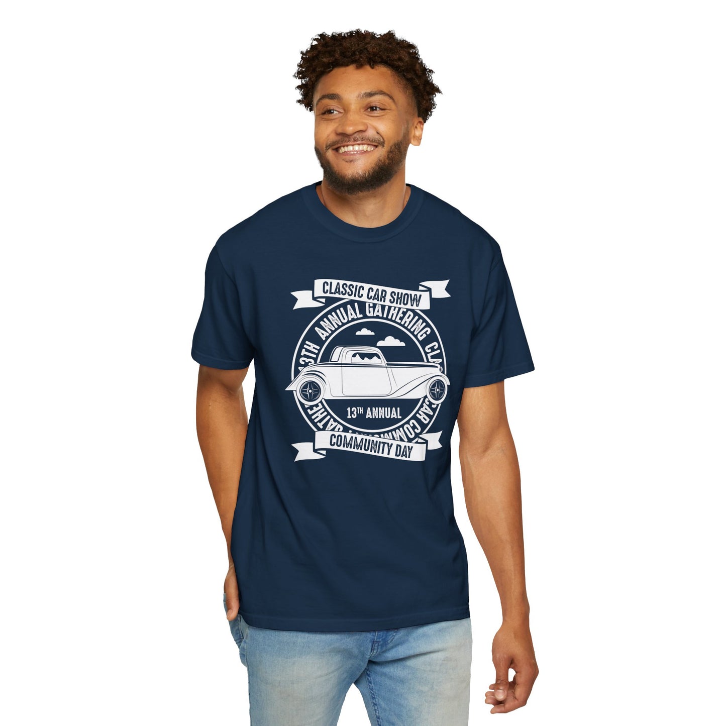 Classic Car Show T-Shirt, Vintage Auto Tee, Car Enthusiast Gift, Community Event Apparel, Father's Day Gift, Unisex Car Show Shirt