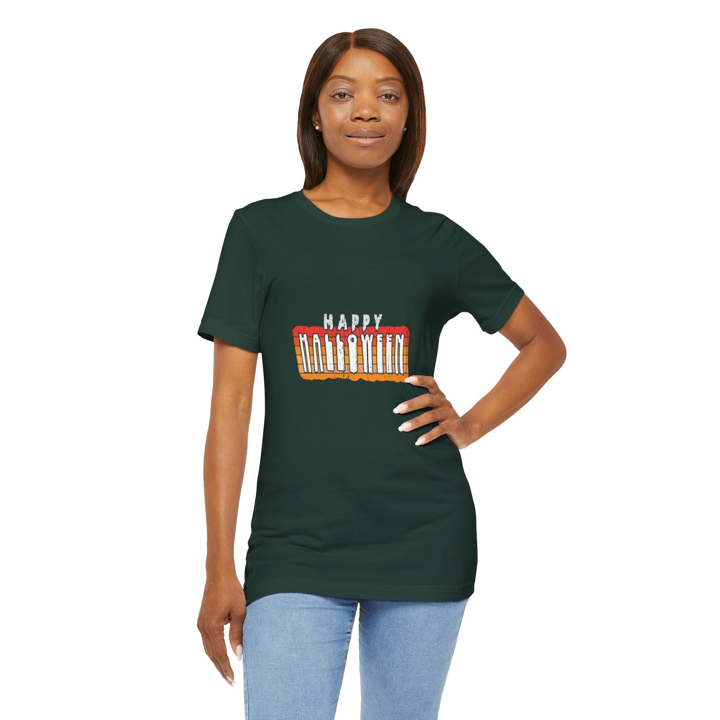 🌅 Retro Sunset Halloween Tee