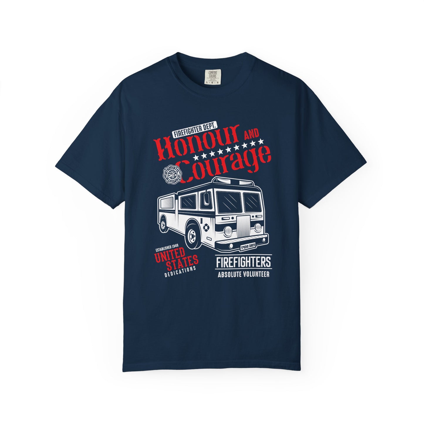 Honor and Courage Firefighter T-shirt, Unisex Shirt, Firefighter Gift, Volunteer Appreciation, Casual Wear, Memorial Gift