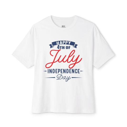 Unisex Boxy Tee - Happy 4th of July Independence Day T-Shirt, Summer Holiday Top, Festive Casual Wear, Patriotic Graphic Shirt, BBQ [...]