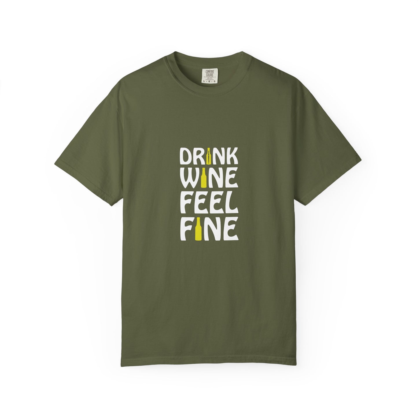 Drink Wine Feel Fine Shirt – Funny Wine Lover T-Shirt, Chill Vibes Graphic Tee
