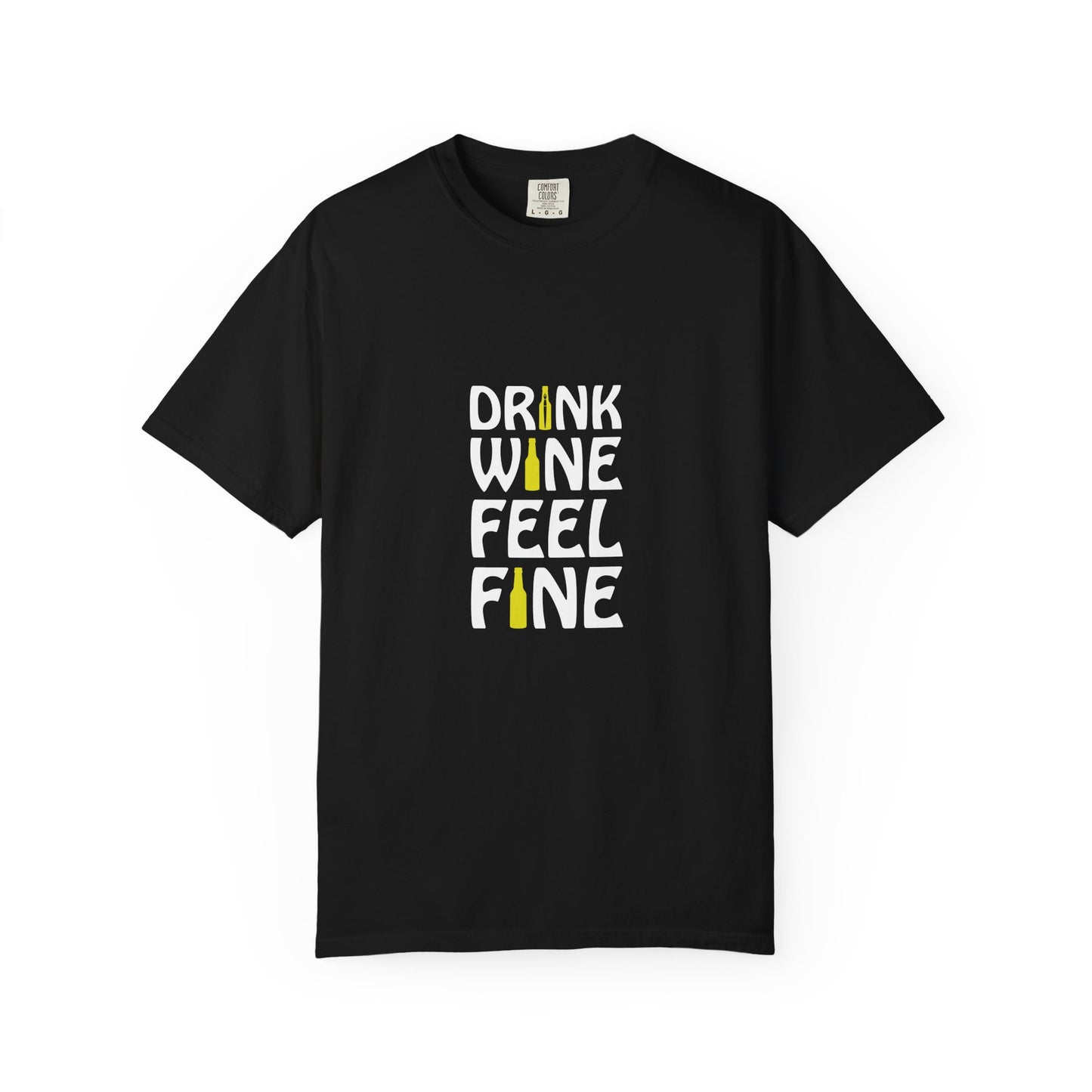 Drink Wine Feel Fine Shirt – Funny Wine Lover T-Shirt, Chill Vibes Graphic Tee