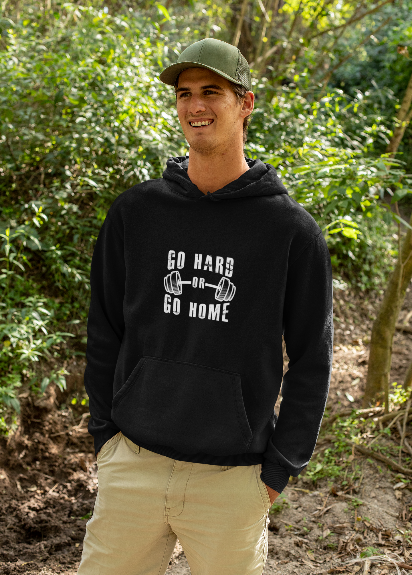 Go Hard or Go Home Hoodie – Gym Fitness Collection | SteelGritWear