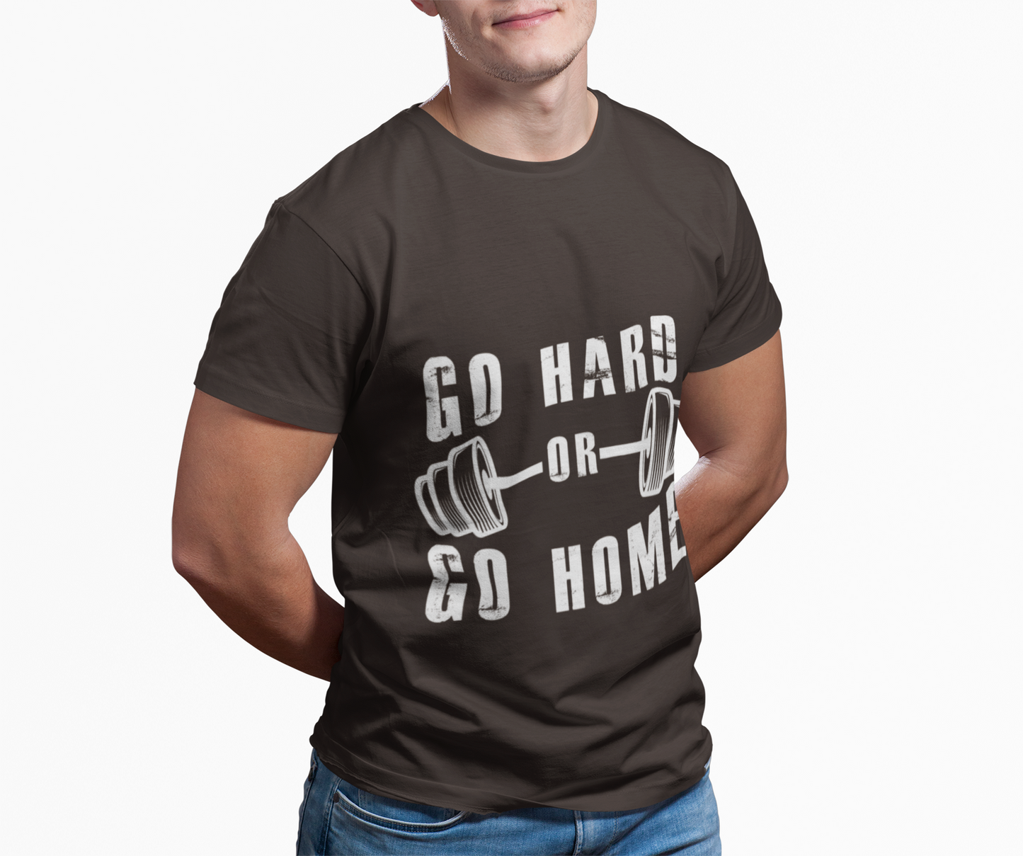 Go Hard or Go Home T-Shirt – Gym Fitness Collection | SteelGritWear