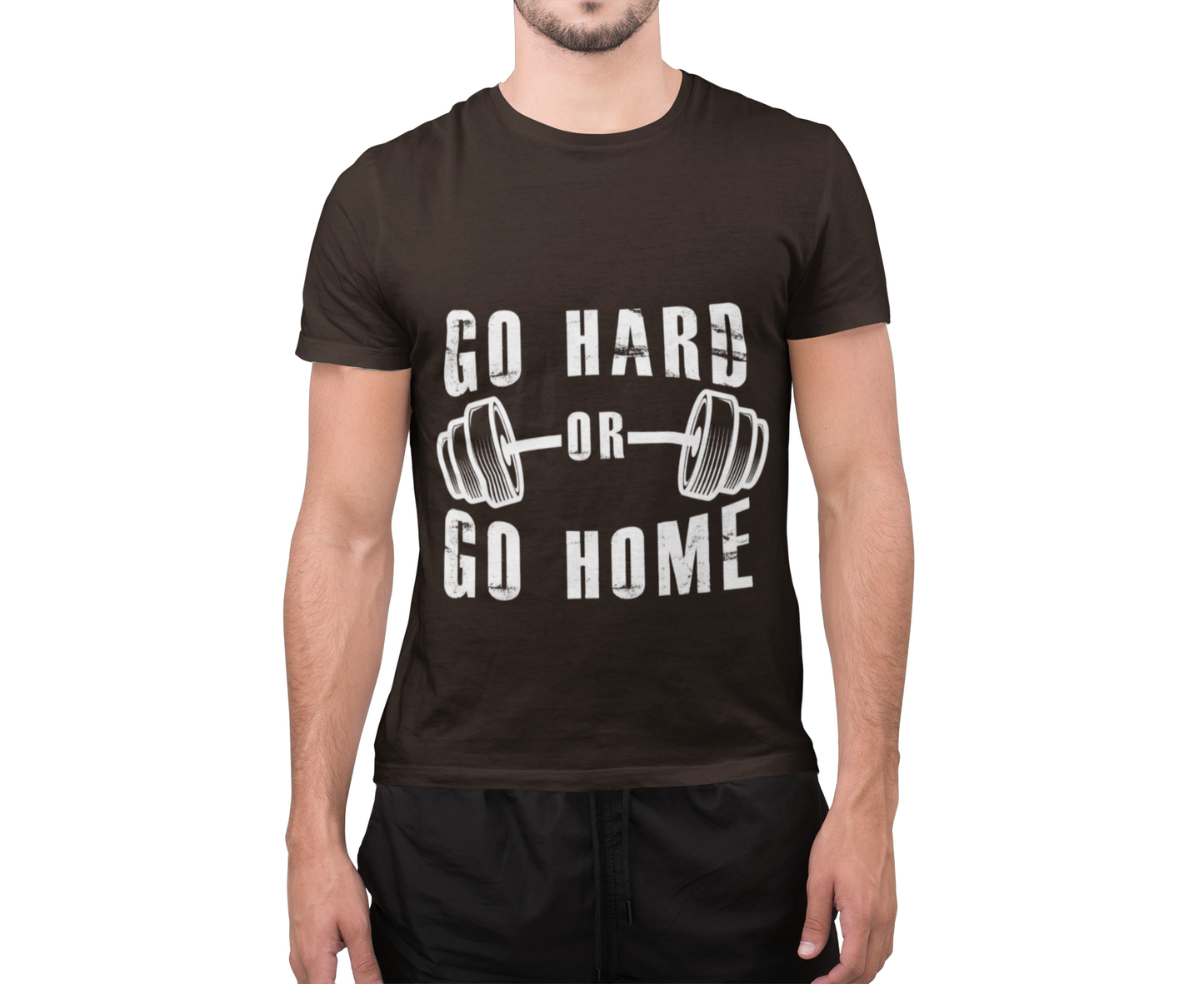 Go Hard or Go Home T-Shirt – Gym Fitness Collection | SteelGritWear