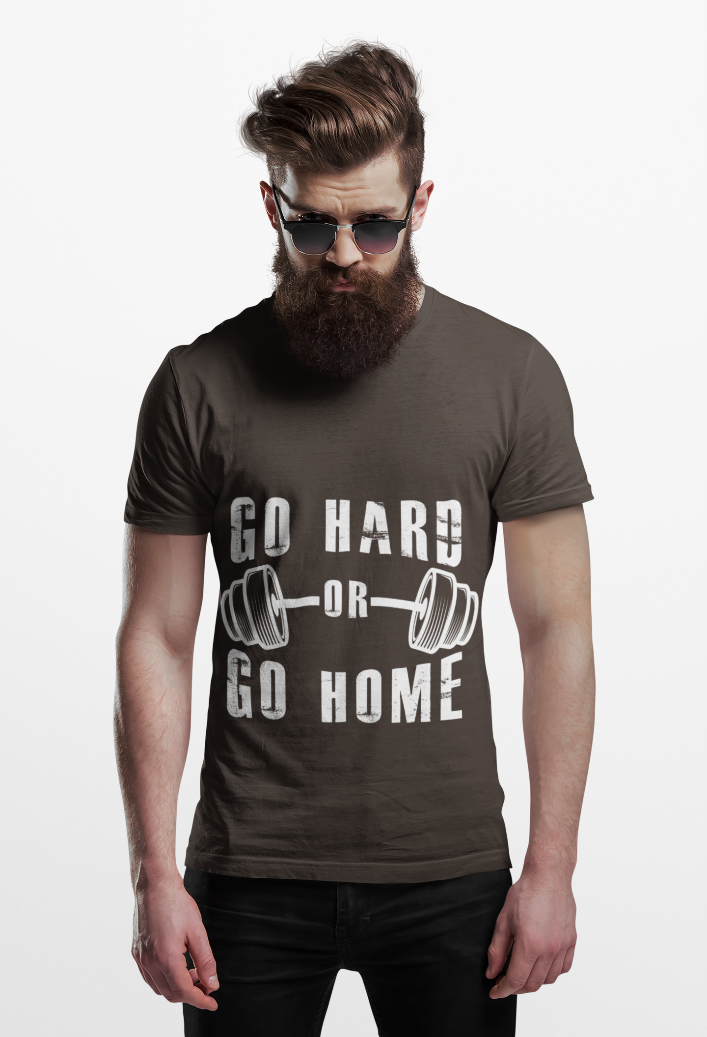 Go Hard or Go Home T-Shirt – Gym Fitness Collection | SteelGritWear