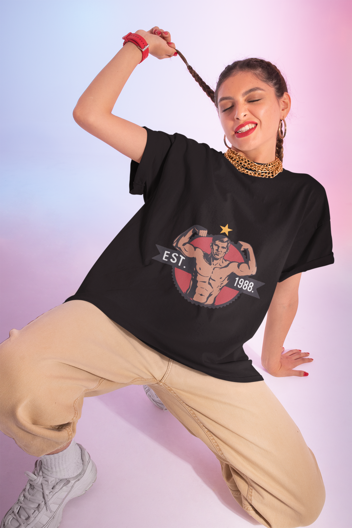 EST. 1988 Gym T-Shirt – Old School Strength Edition | Steel Grit Wear