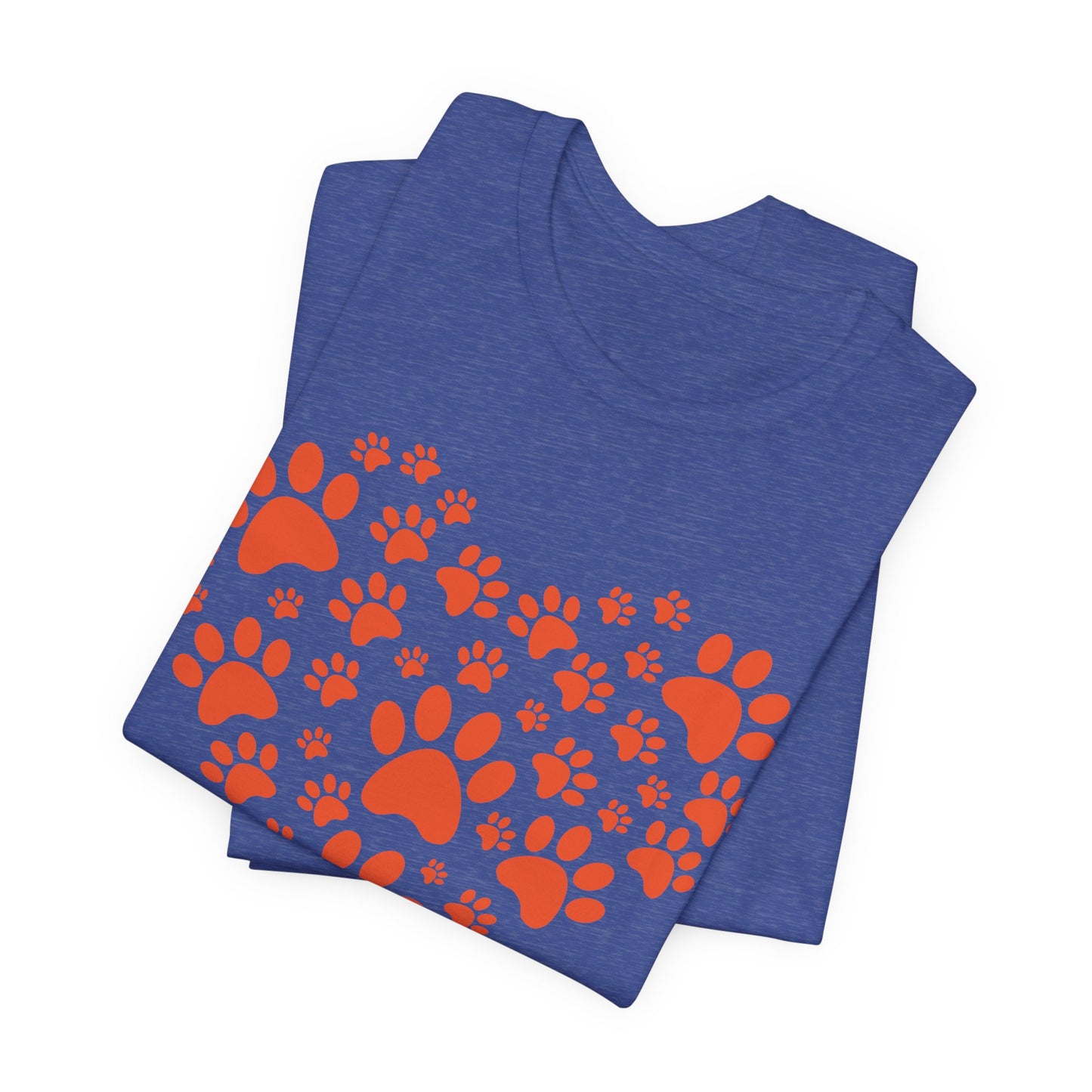 Dog Paw Heart Shirt – Dog Lover Paw Print Heart Tee
