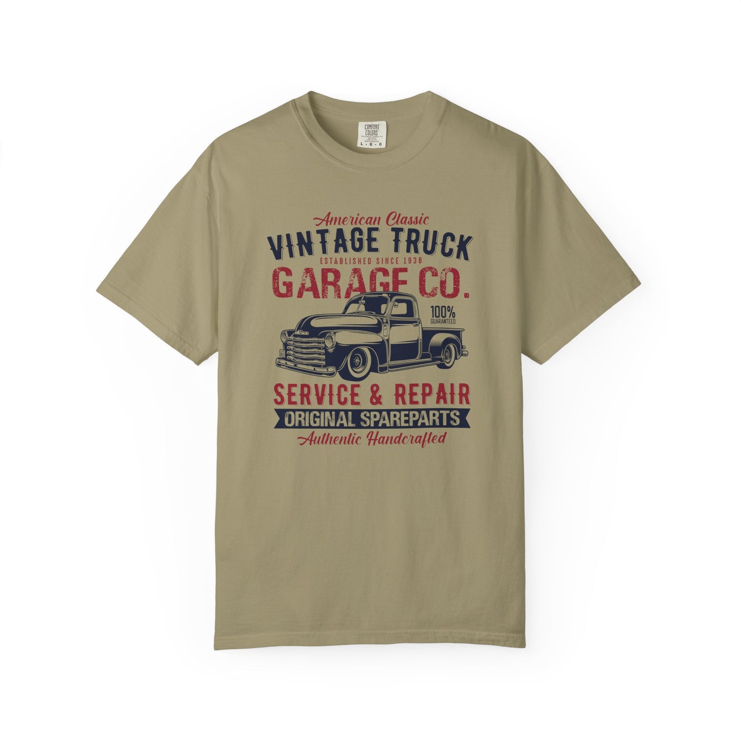 Vintage Truck Garage T-Shirt - Classic Auto Enthusiast Tee, Gift for Dad, Retro Style Shirt, Car Show Apparel, Automotive Lover's Outfit