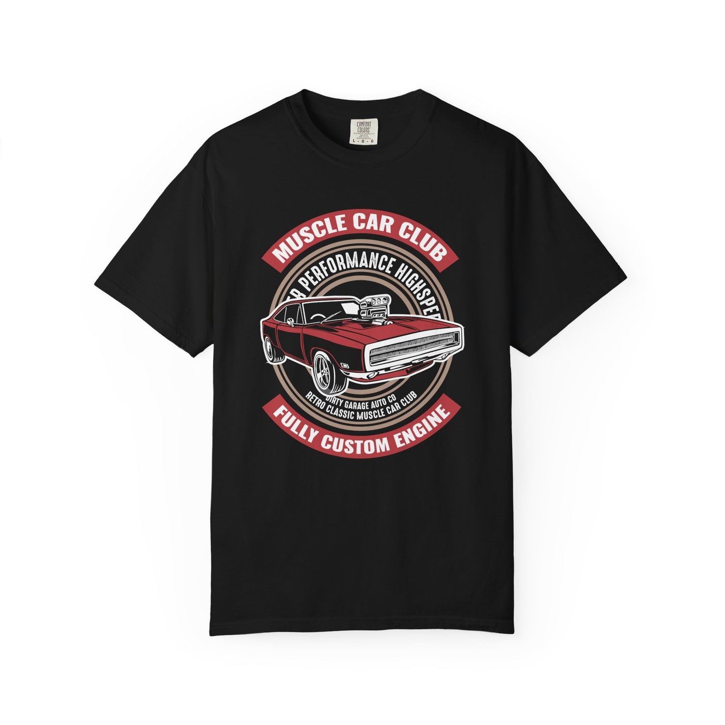 Muscle Car Club T-Shirt | Vintage Car Lover Tee, Gift for Car Enthusiasts, Father's Day, Custom Engine Design, Automotive Apparel
