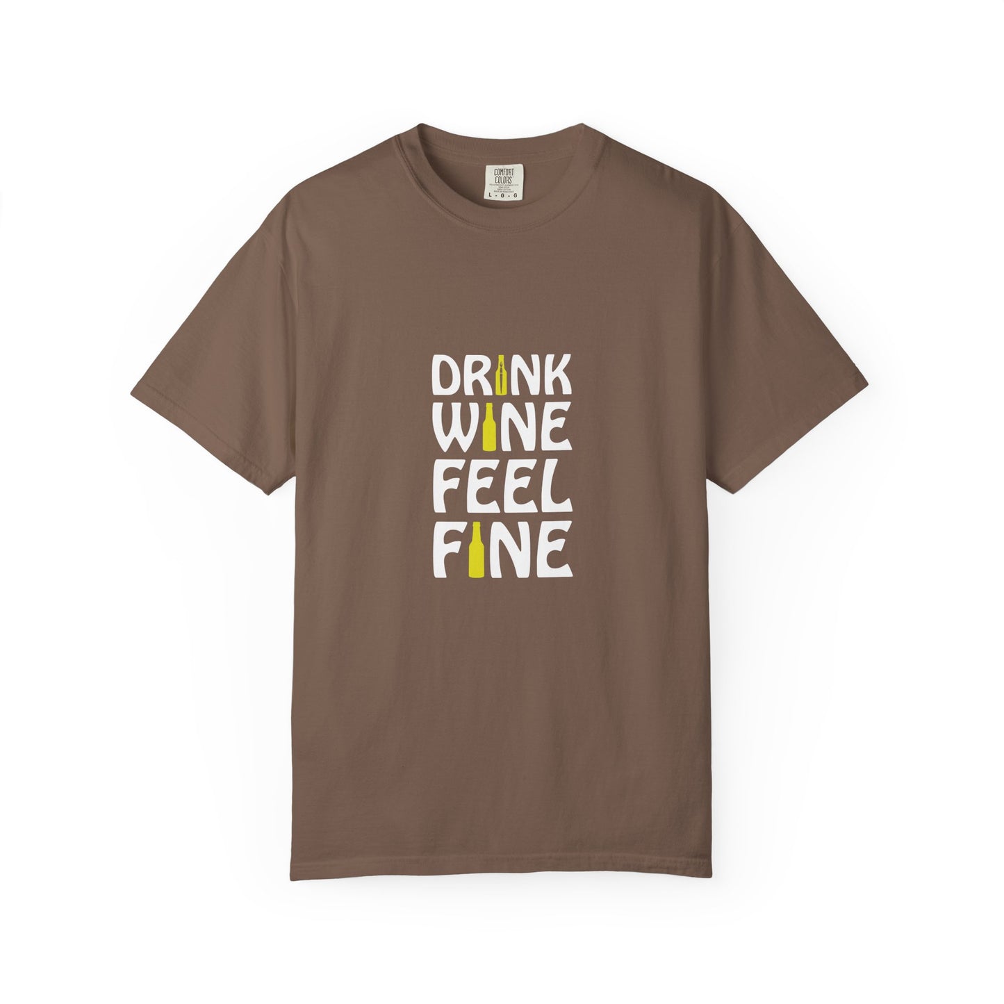 Drink Wine Feel Fine Shirt – Funny Wine Lover T-Shirt, Chill Vibes Graphic Tee