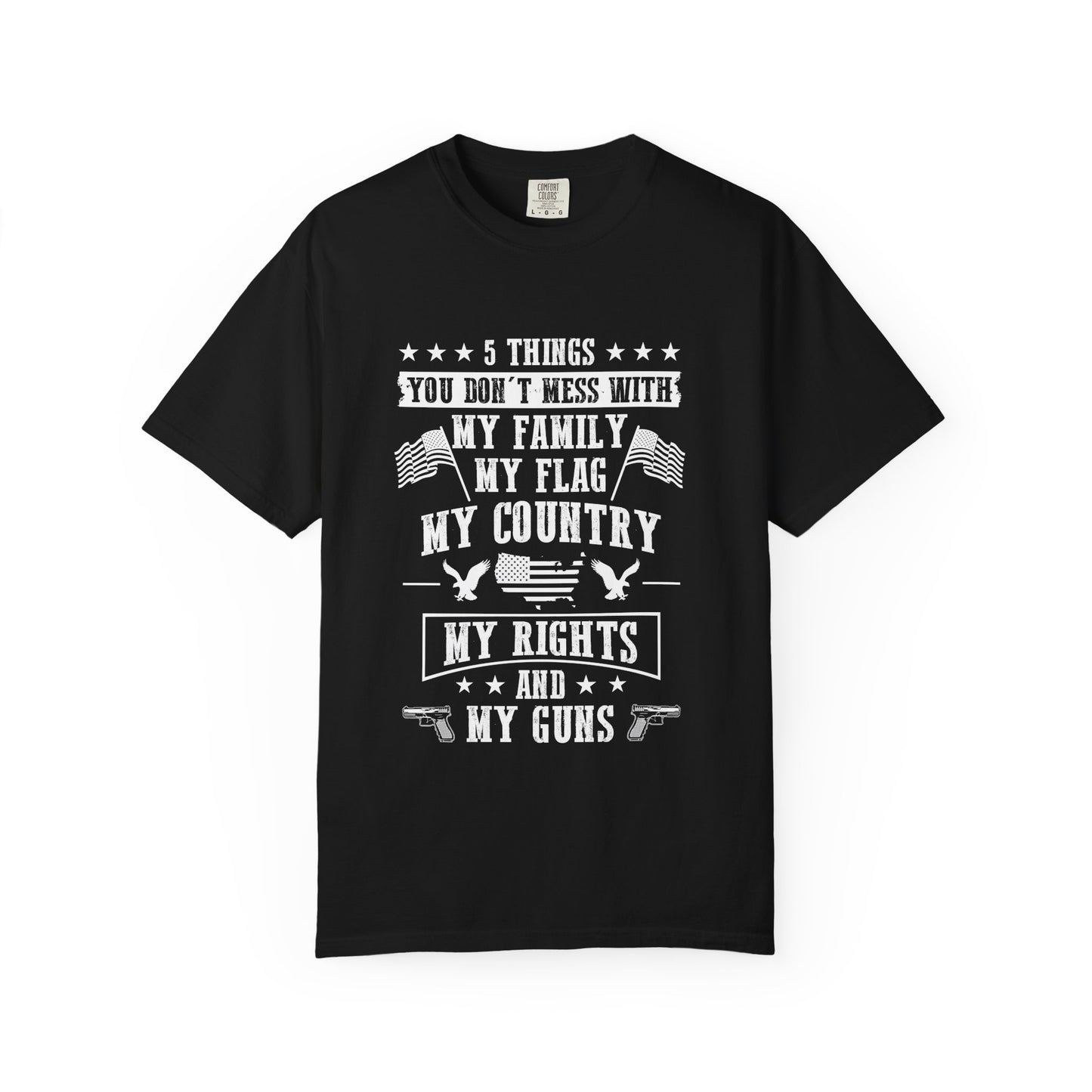Patriotic Unisex T-Shirt, Family Rights Shirt, Gun Rights Tee, Independence Day Gift, 4th of July Apparel, American Flag Shirt