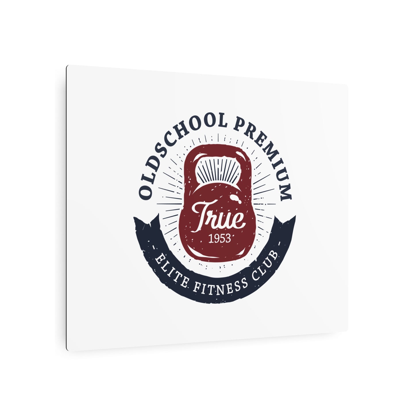 Oldschool Premium – Metal Wall Plaque “Strength Club”