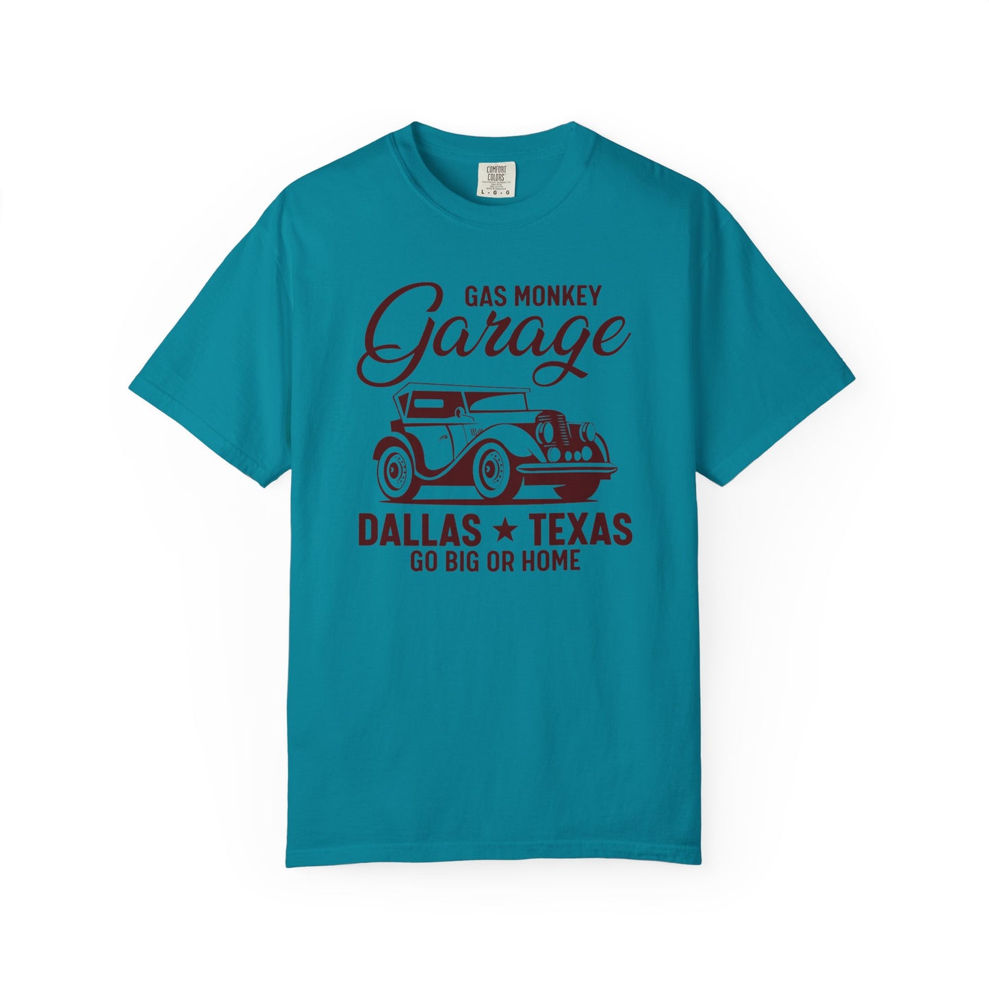Gas Monkey Garage T-Shirt, Vintage Car Tee, Dallas Texas Shirt, Unisex Casual Wear, Go Big or Home Apparel