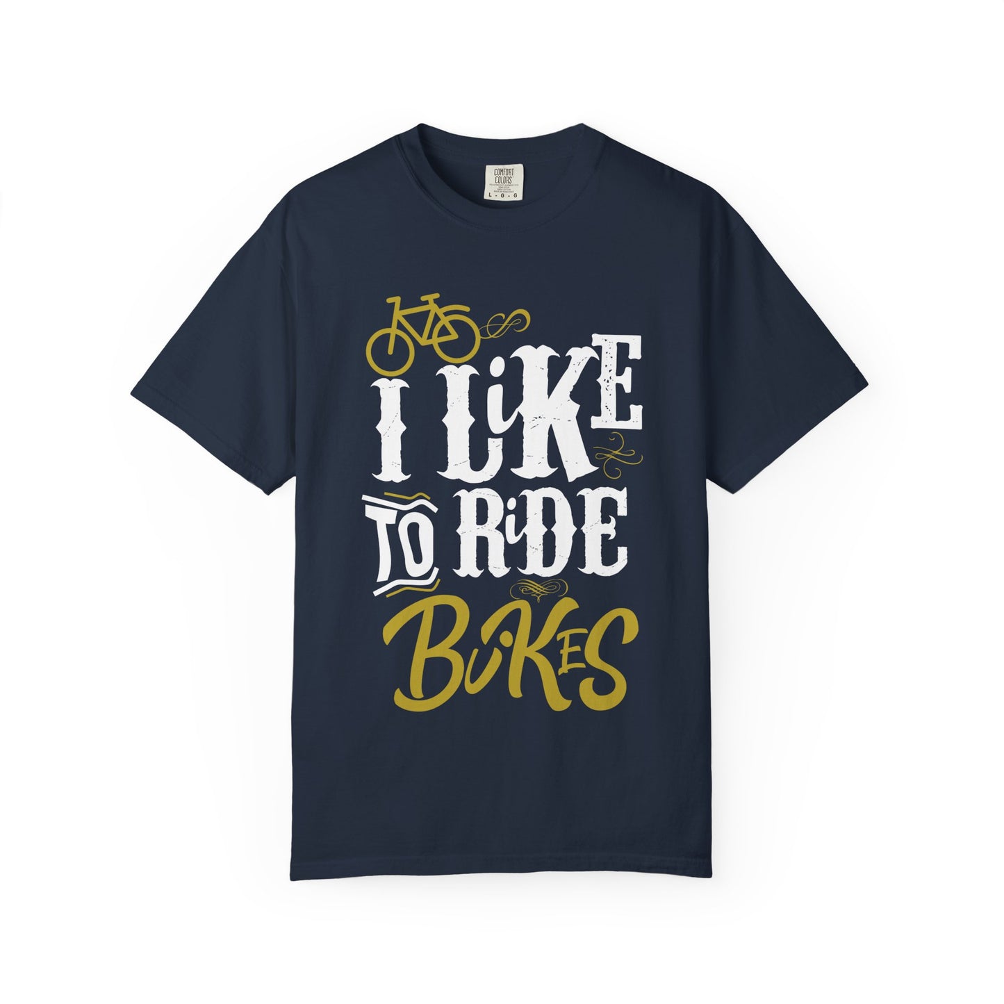 Biker's Delight Garment-Dyed T-Shirt, Perfect for Cycling Enthusiasts, Bike Lovers, Gifts for Riders, Casual Wear, Outdoor Adventures