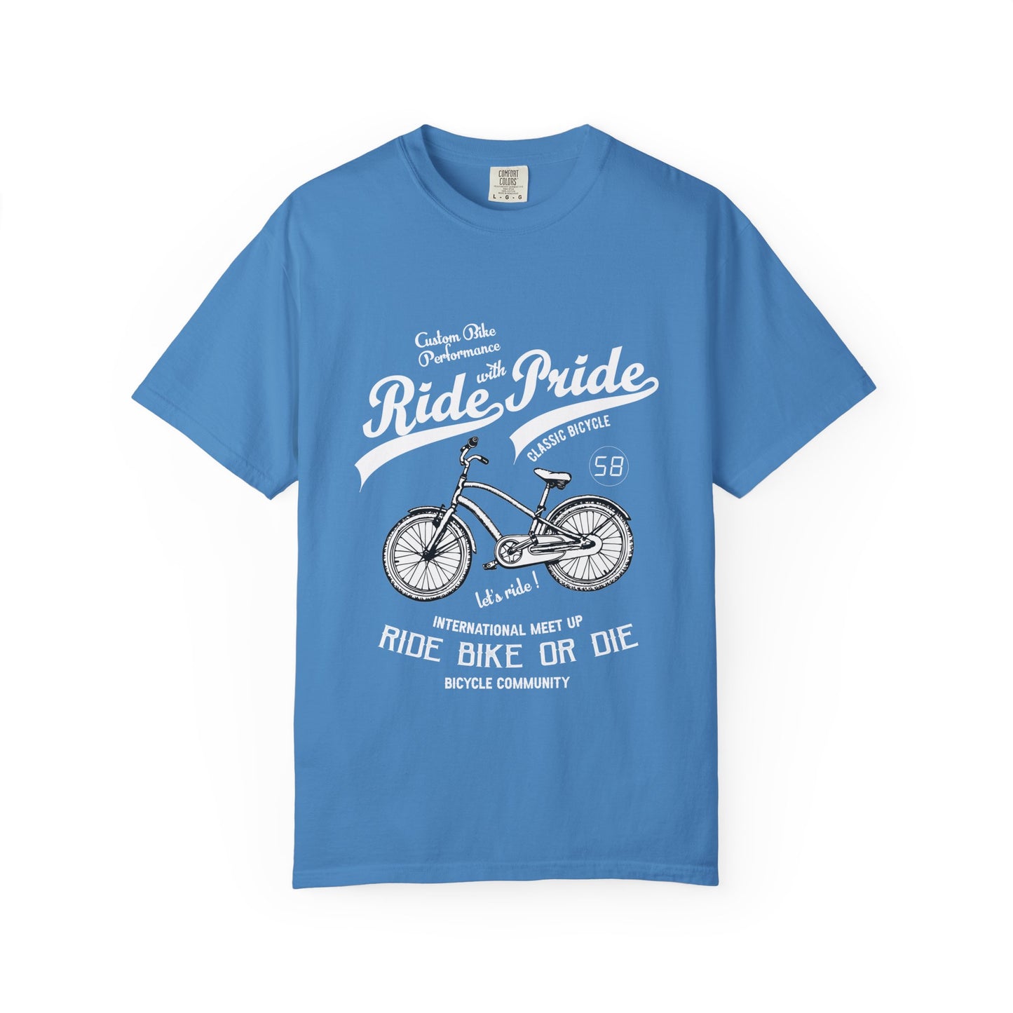 Vintage Bicycle Ride Pride T-shirt, Unisex Casual Tee, Bike Lover Gift, Cycling Club Apparel, Adventure Racer Top, Cool Graphic Shirt