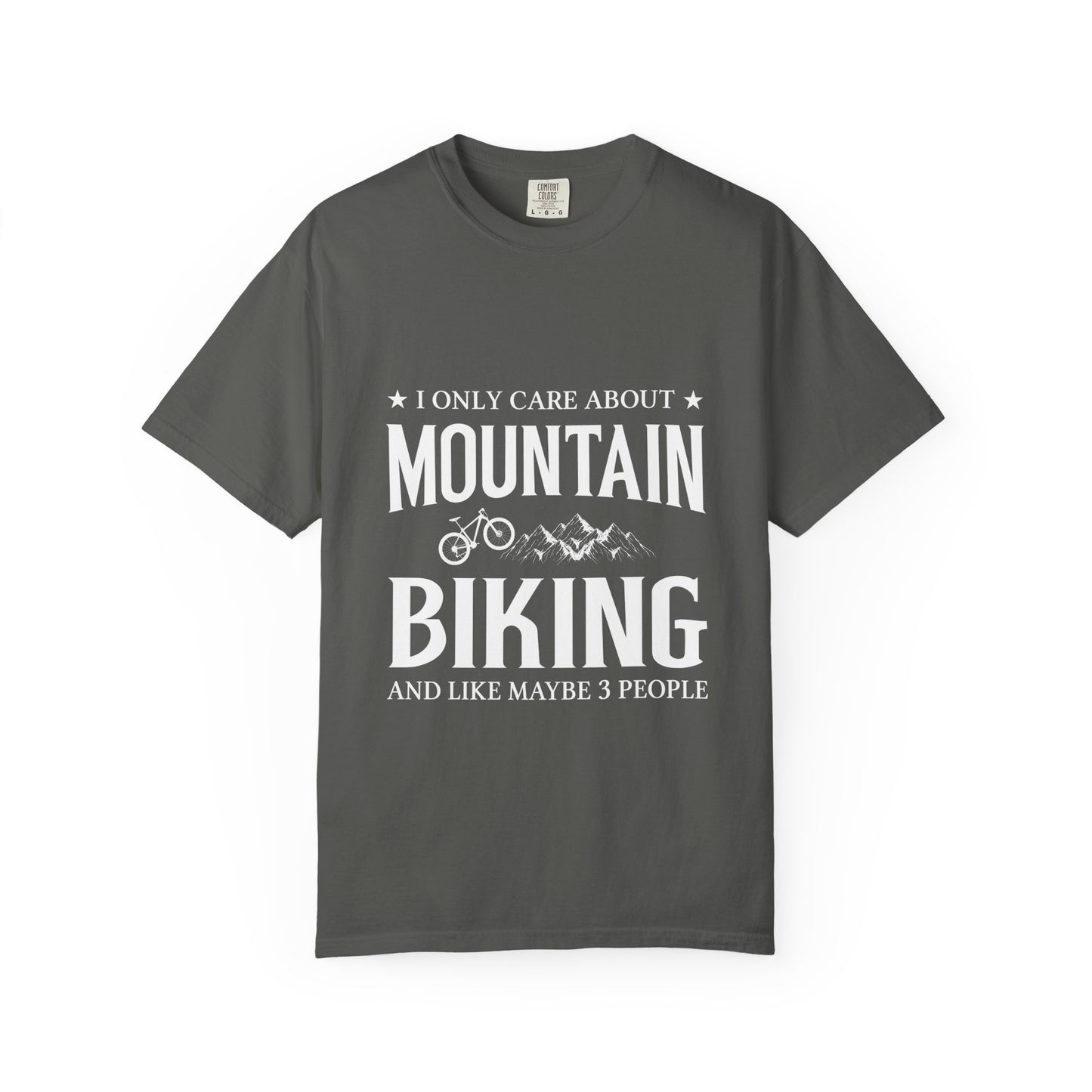 Mountain Biking T-Shirt, Unisex Garment-Dyed Tee, Gifts for Cyclists, Outdoor Adventure Shirt, Casual Wear