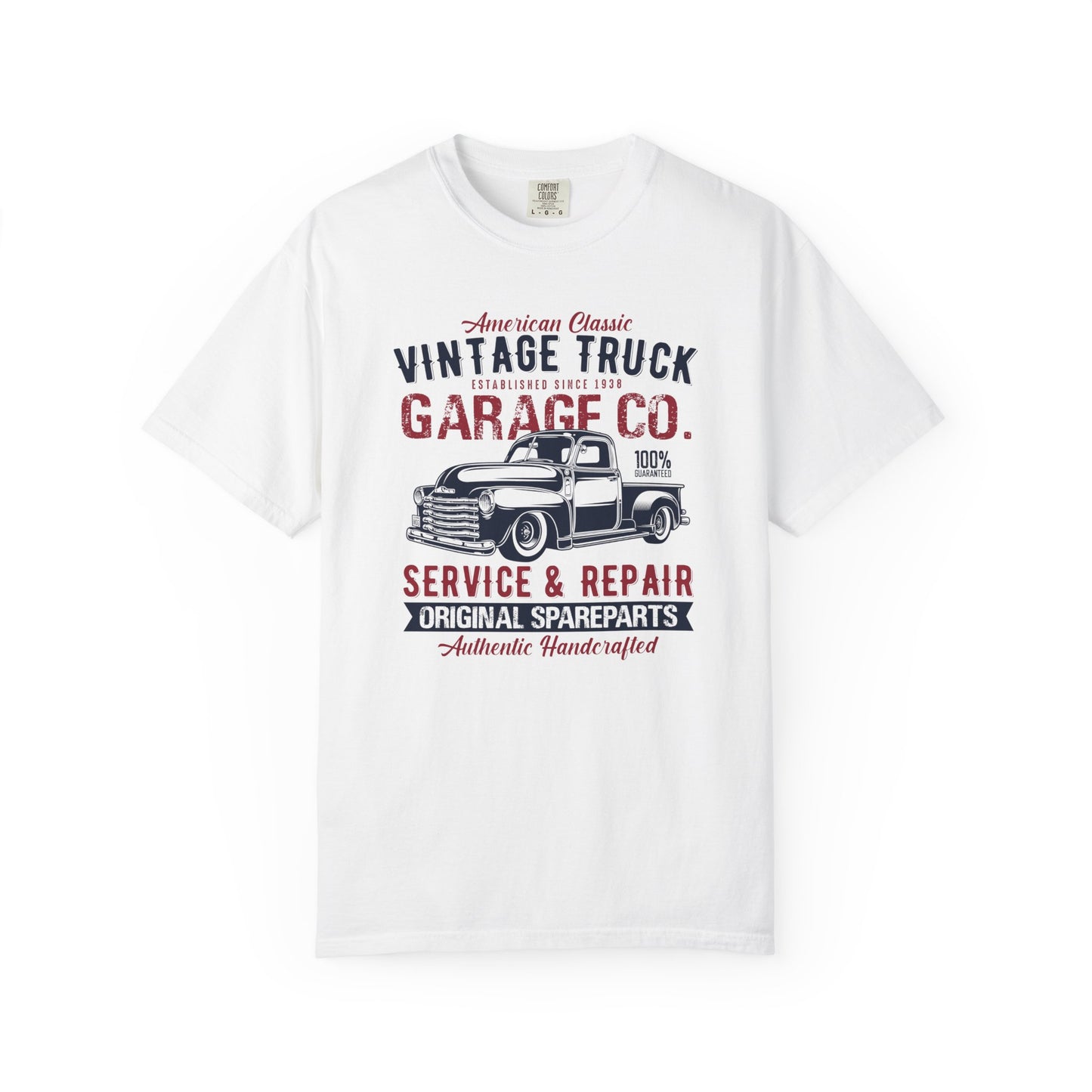Vintage Truck Garage T-Shirt - Classic Auto Enthusiast Tee, Gift for Dad, Retro Style Shirt, Car Show Apparel, Automotive Lover's Outfit