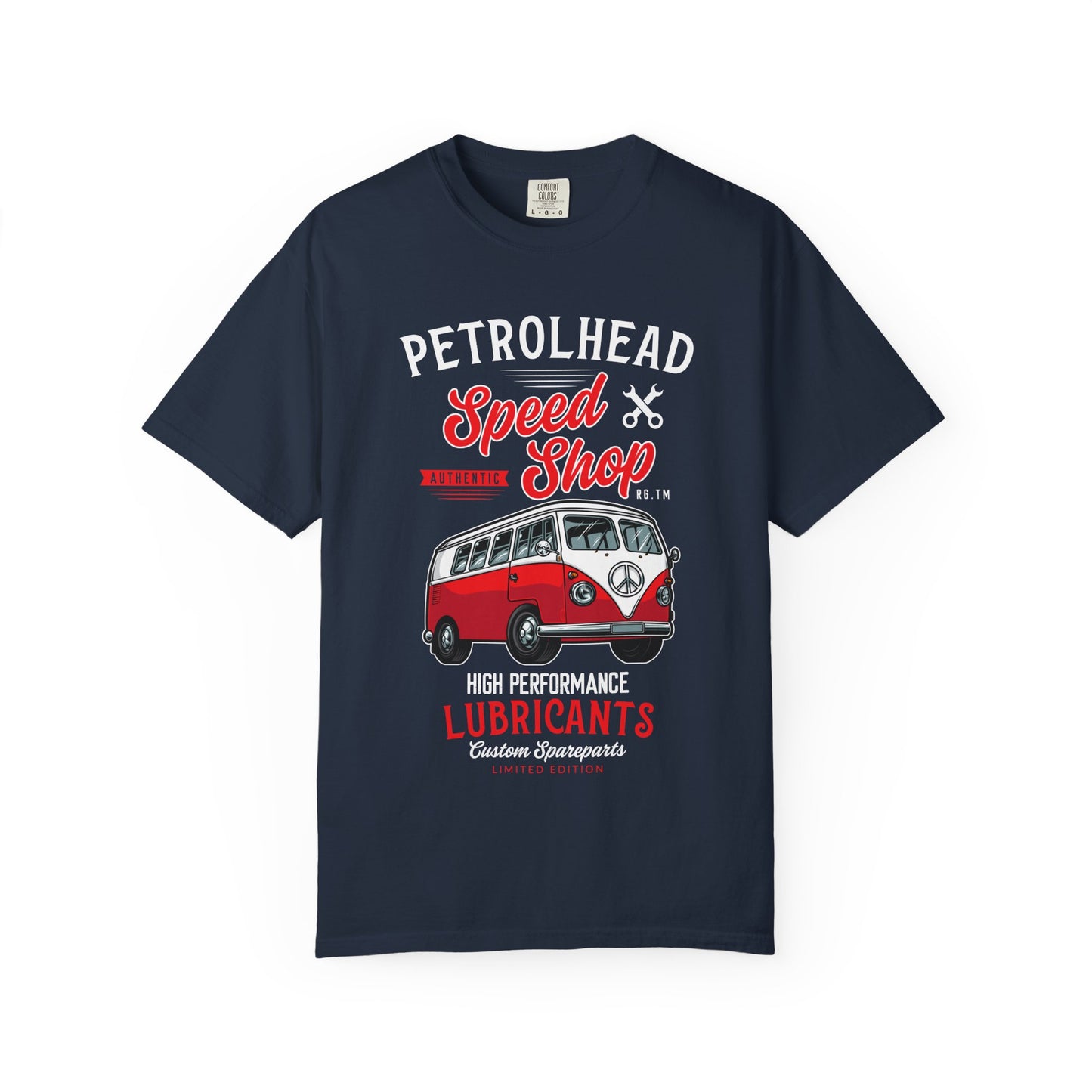 Petrolhead Speed Shop T-Shirt | Unisex Garment-Dyed Tee, Vintage Car Lovers, Automotive Gifts, Summer Casual Wear, Unique Graphic Shirt