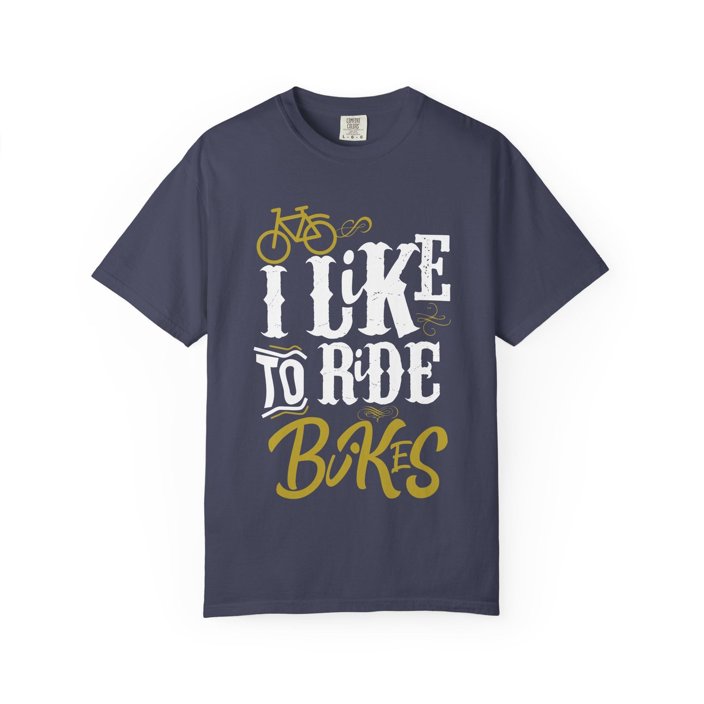 Biker's Delight Garment-Dyed T-Shirt, Perfect for Cycling Enthusiasts, Bike Lovers, Gifts for Riders, Casual Wear, Outdoor Adventures