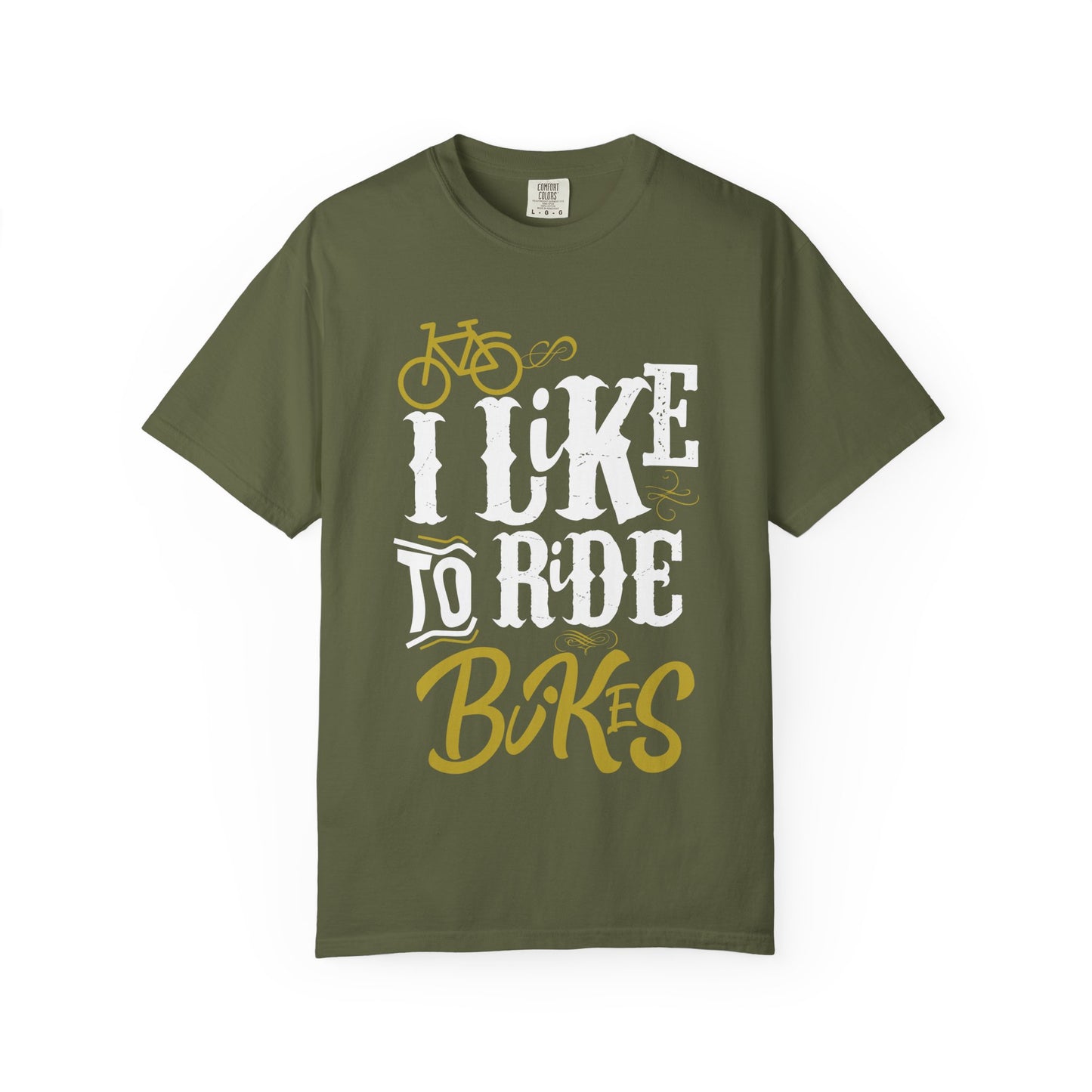 Biker's Delight Garment-Dyed T-Shirt, Perfect for Cycling Enthusiasts, Bike Lovers, Gifts for Riders, Casual Wear, Outdoor Adventures