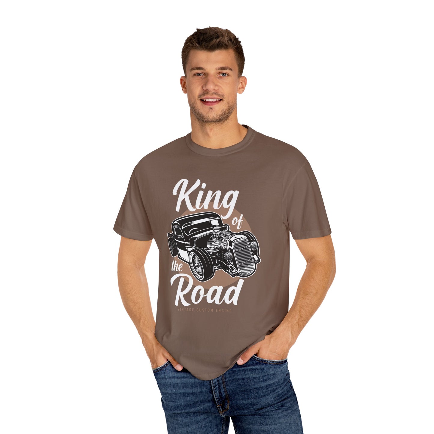 Vintage Car Graphic T-Shirt, King of the Road Tee, Unisex Shirt, Perfect for Car Lovers, Gift for Him, Automotive Apparel, Retro Style Tee