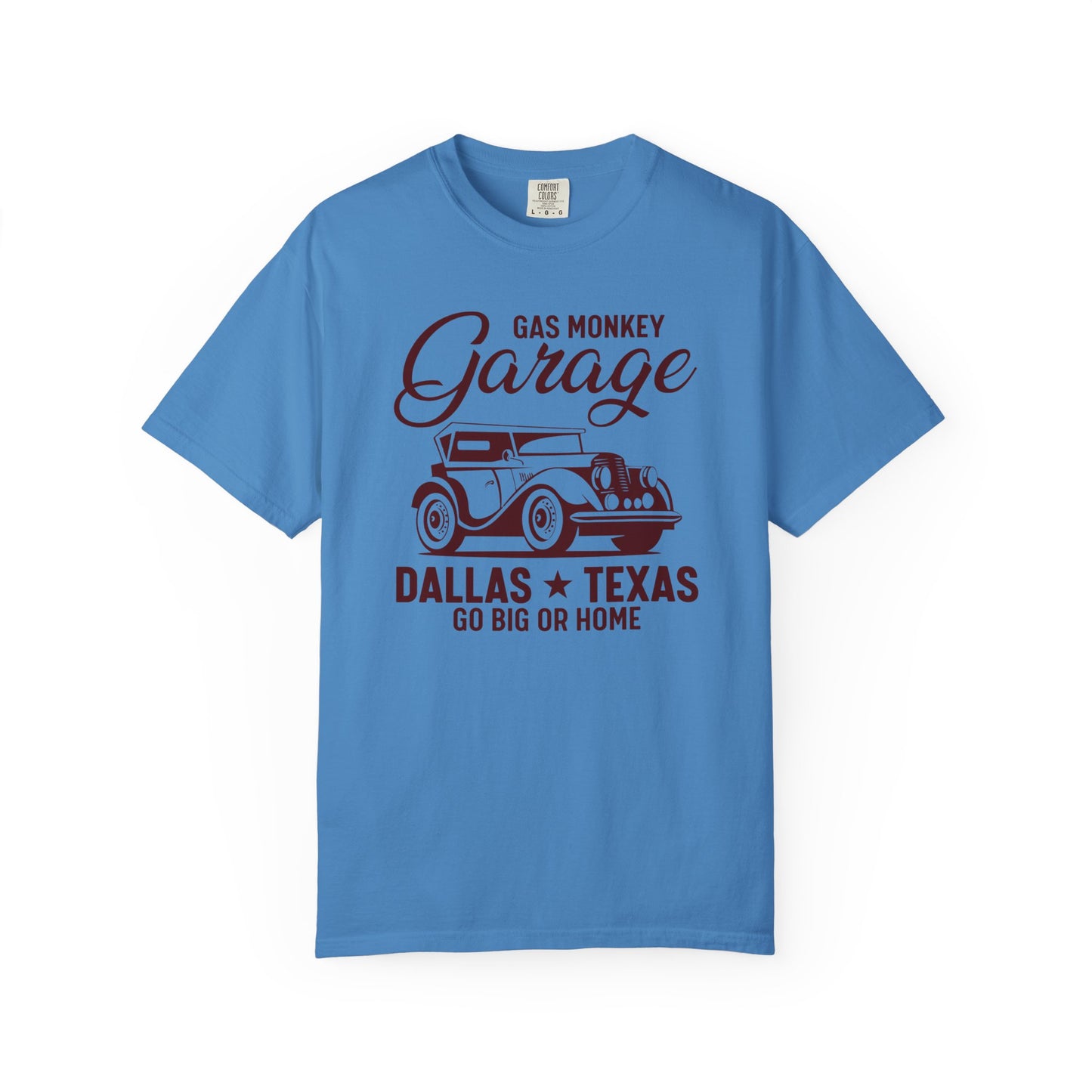 Gas Monkey Garage T-Shirt, Vintage Car Tee, Dallas Texas Shirt, Unisex Casual Wear, Go Big or Home Apparel