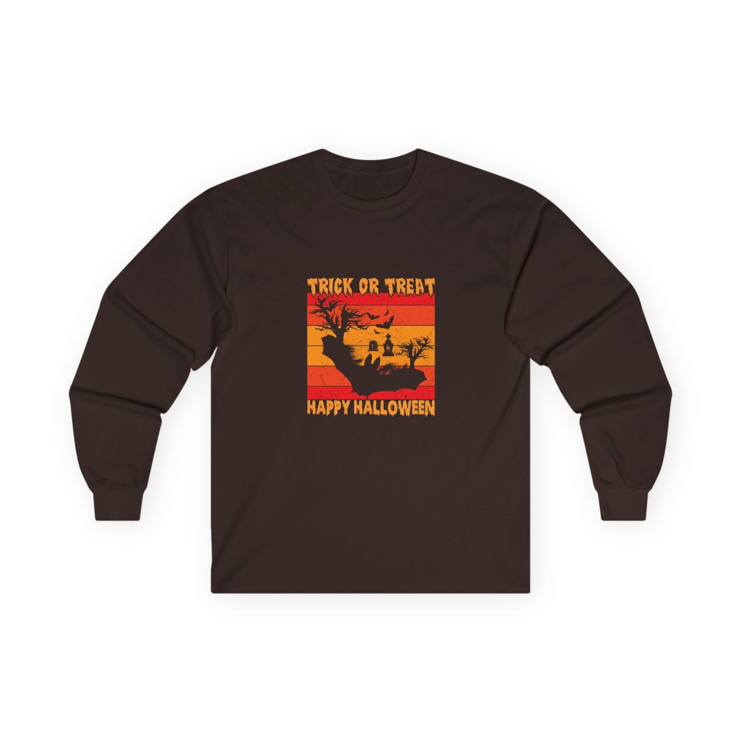 🌙 Long Sleeve: Trick or Treat Retro Sunset