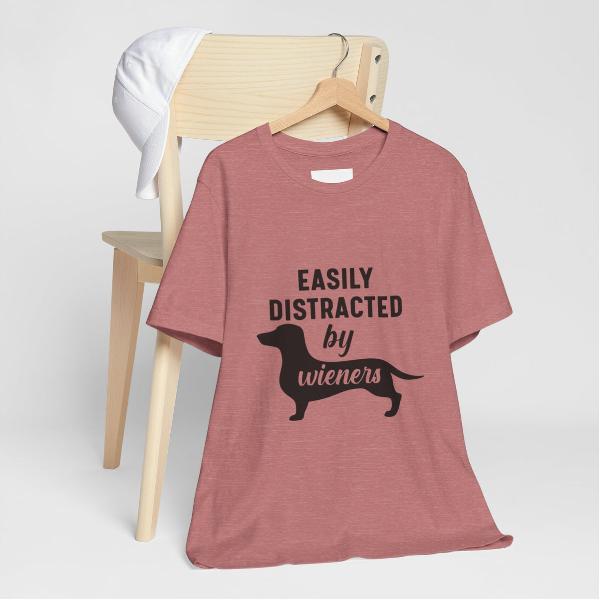 Easily Distracted by Wieners Shirt – Funny Dachshund Tee