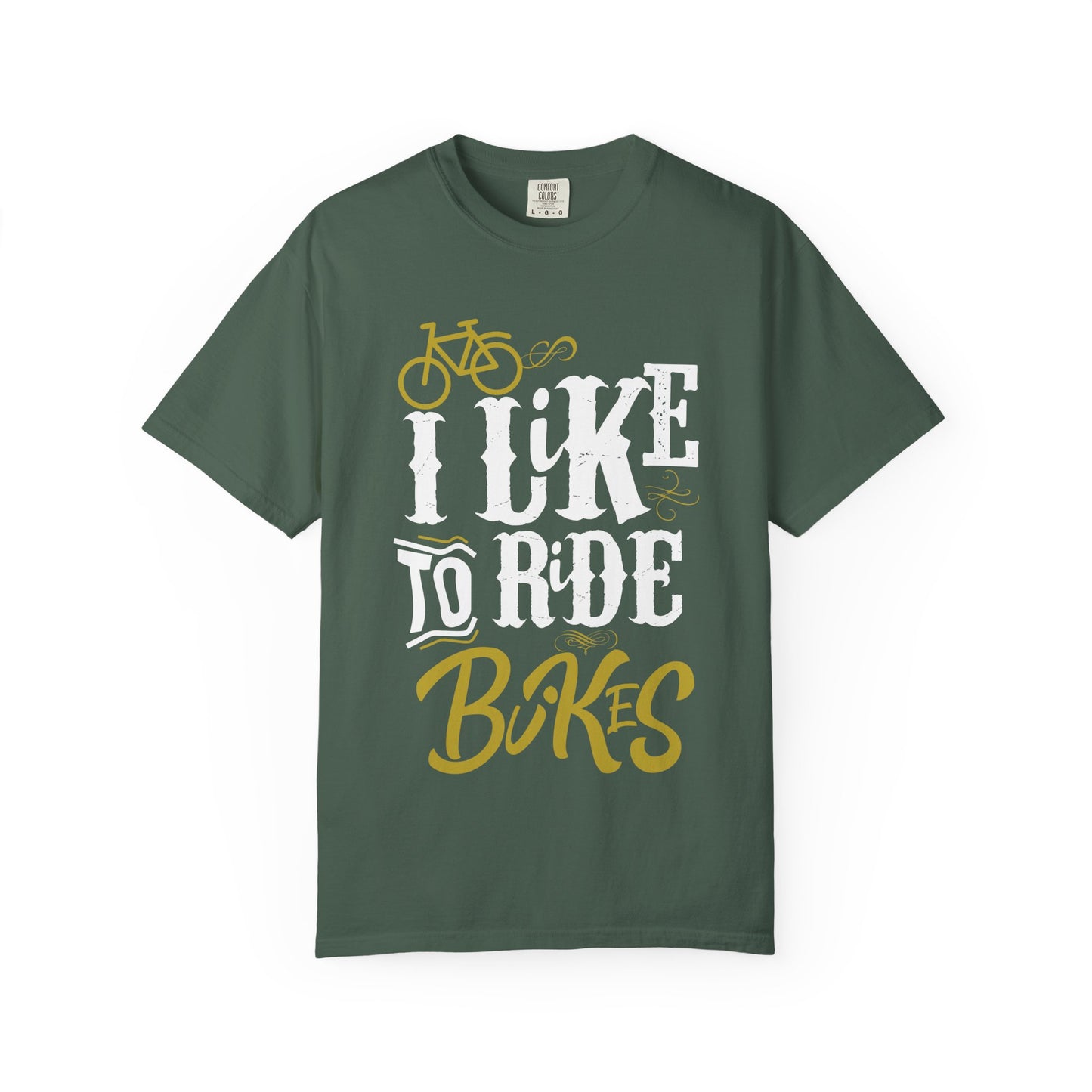 Biker's Delight Garment-Dyed T-Shirt, Perfect for Cycling Enthusiasts, Bike Lovers, Gifts for Riders, Casual Wear, Outdoor Adventures